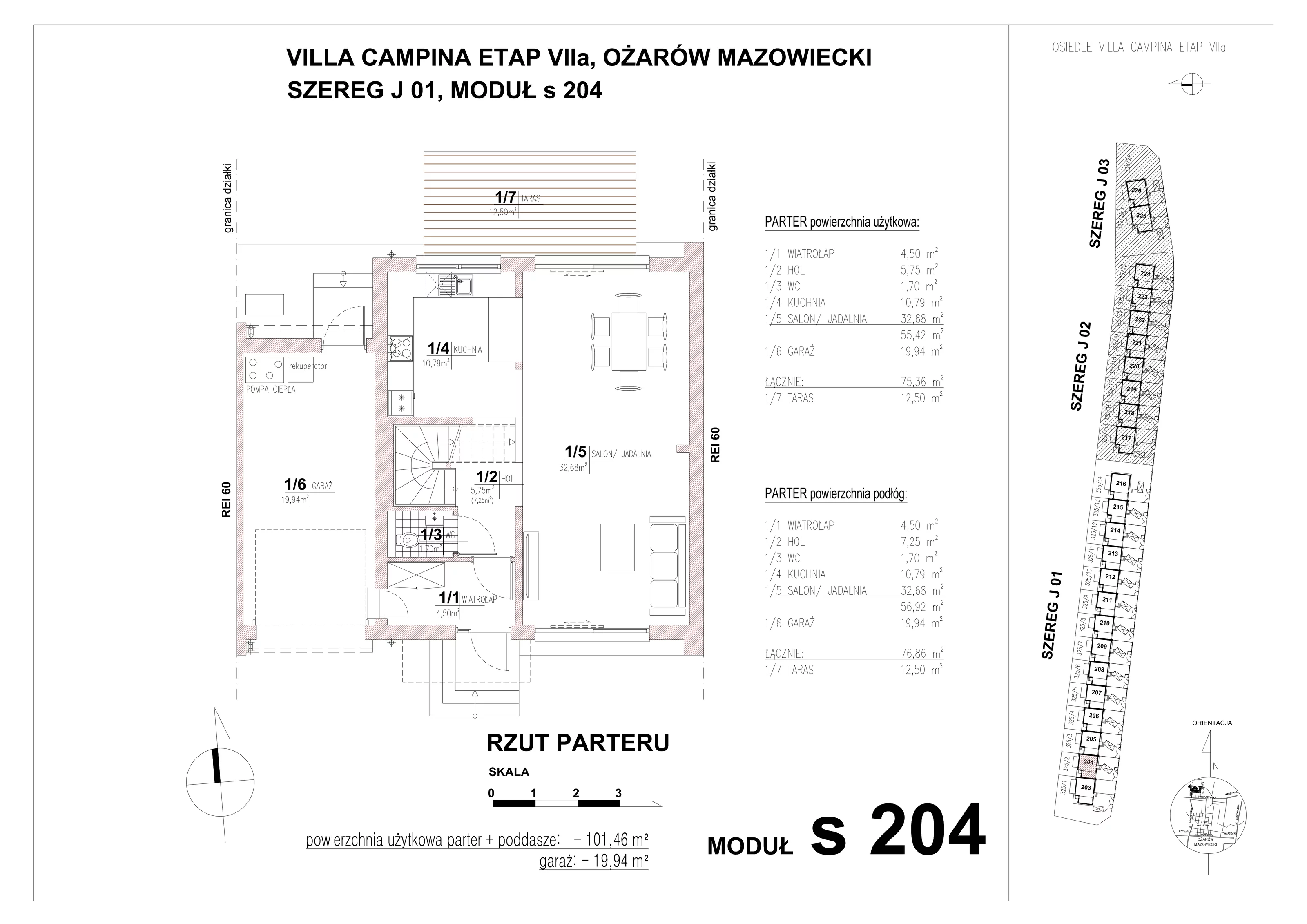 Dom 101,46 m², oferta nr S204, Villa Campina, Ożarów Mazowiecki, ul. Sochaczewska