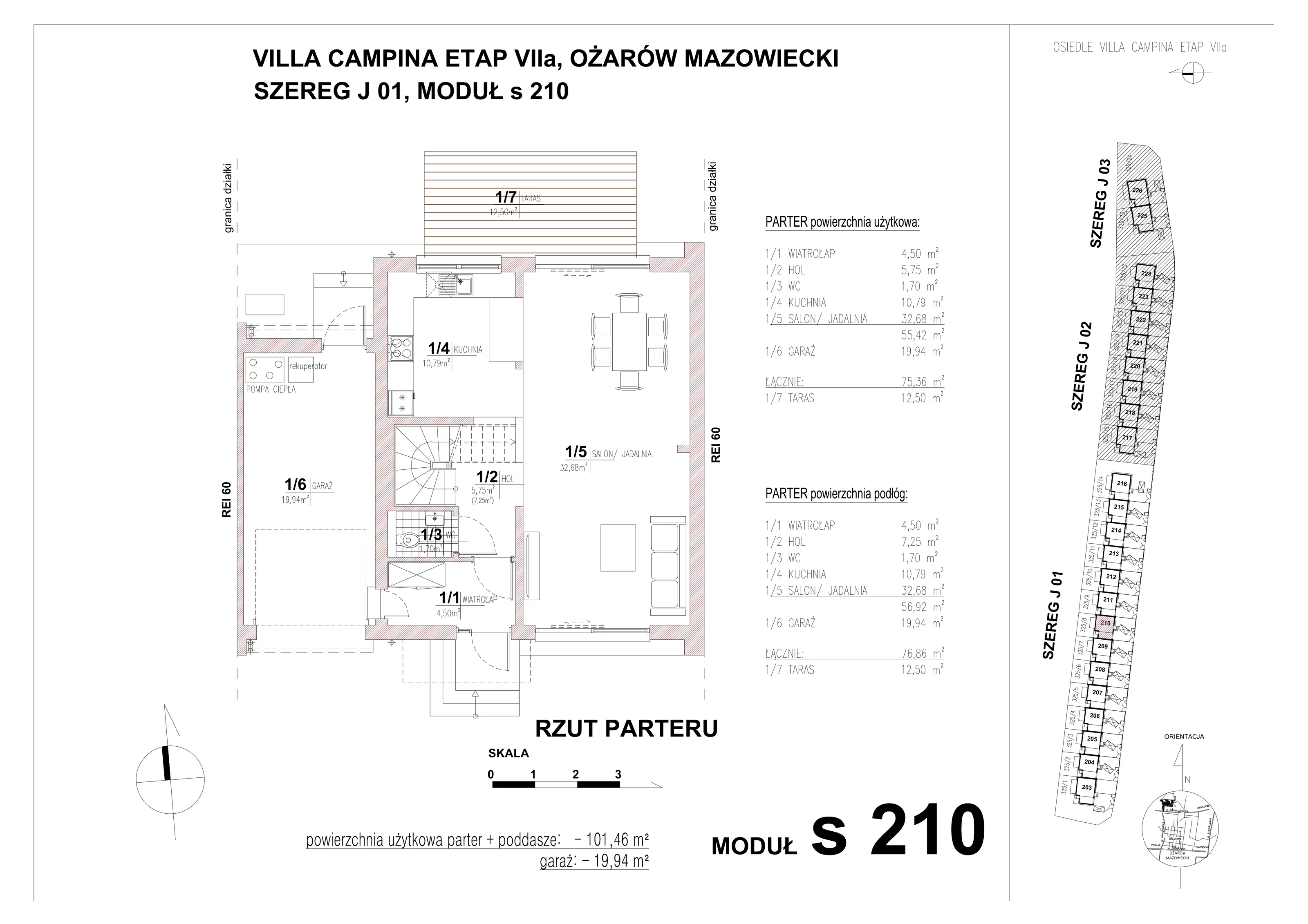 Dom 101,46 m², oferta nr S210, Villa Campina, Ożarów Mazowiecki, ul. Sochaczewska