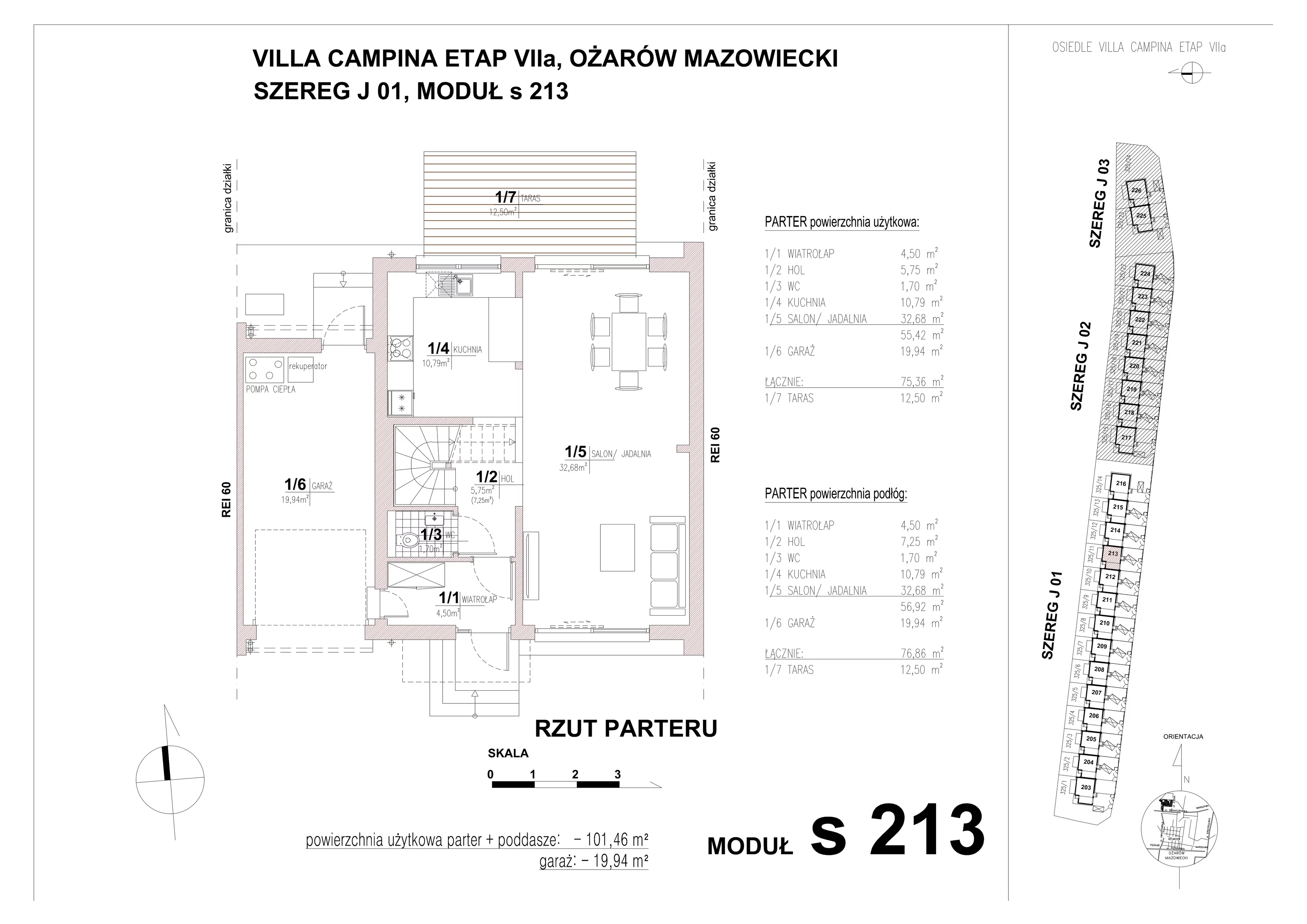 Dom 101,46 m², oferta nr S213, Villa Campina, Ożarów Mazowiecki, ul. Sochaczewska