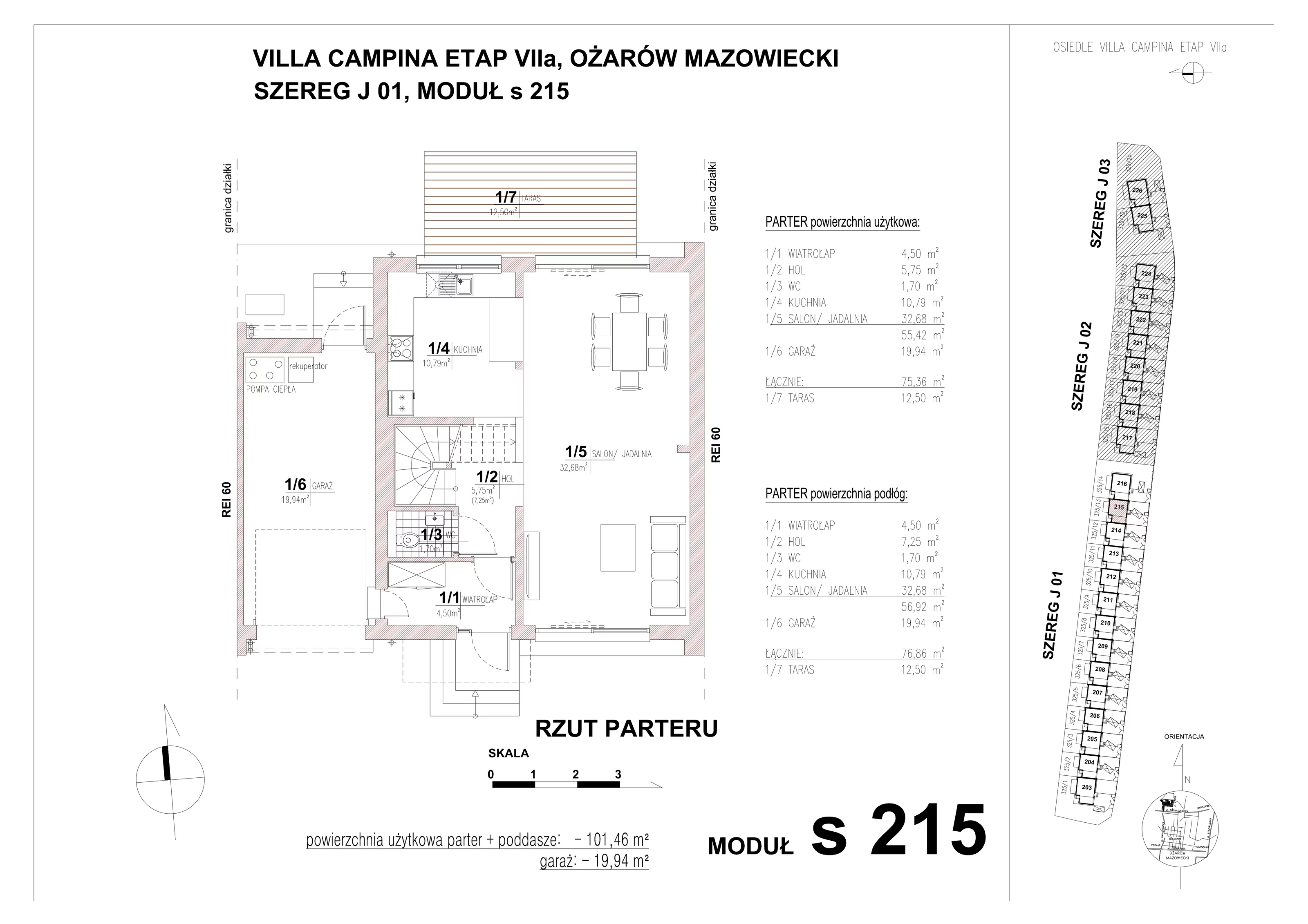 Dom 101,46 m², oferta nr S215, Villa Campina, Ożarów Mazowiecki, ul. Sochaczewska