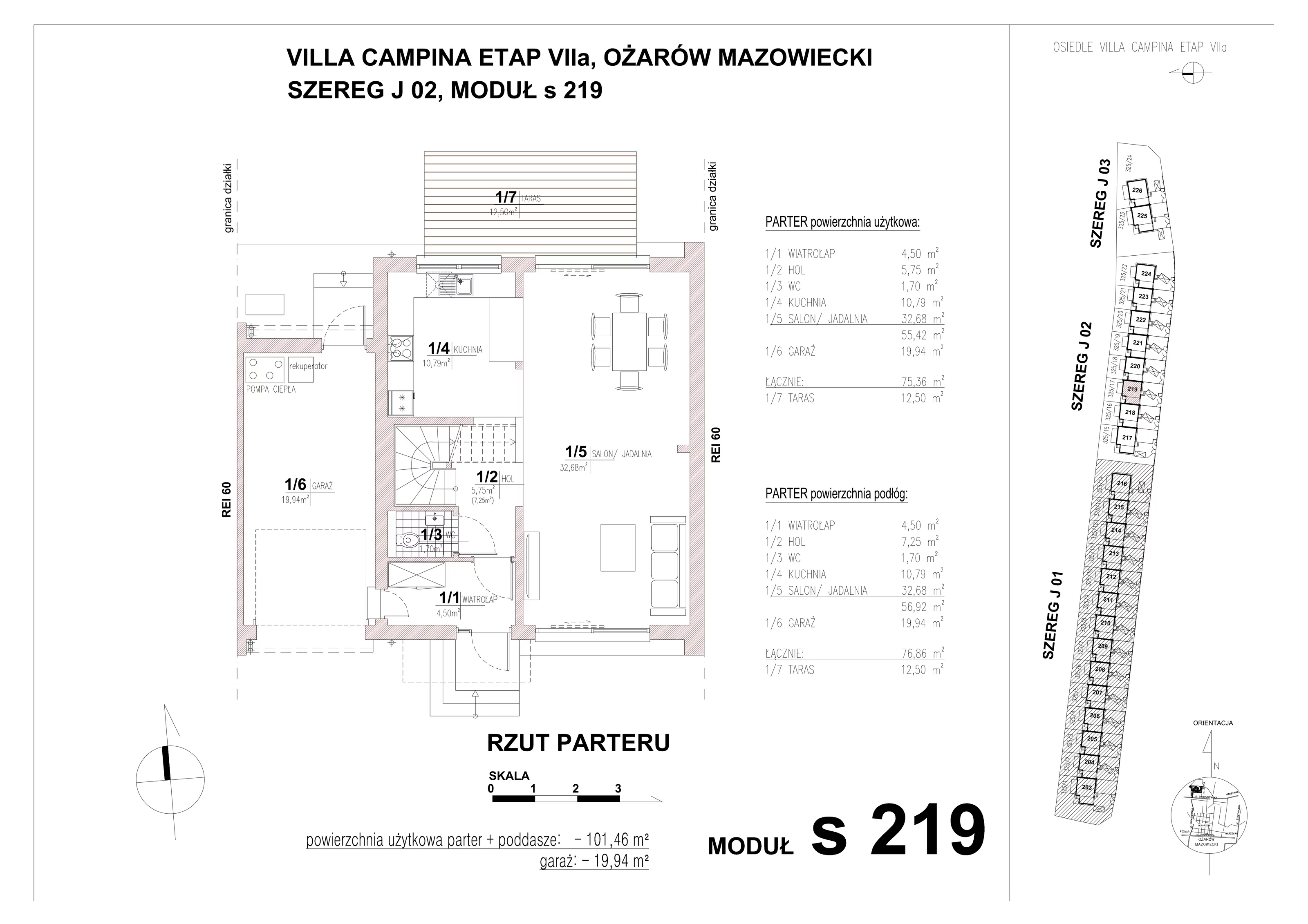 Dom 101,46 m², oferta nr S219, Villa Campina, Ożarów Mazowiecki, ul. Sochaczewska