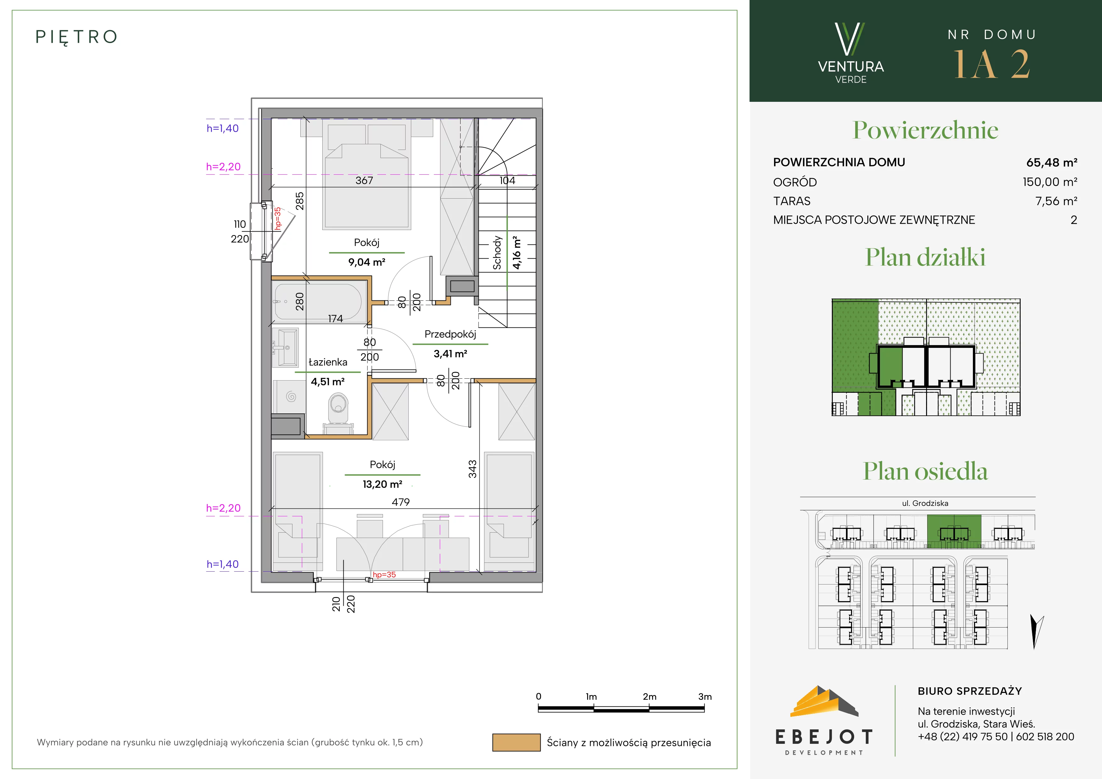 Dom 65,48 m², oferta nr 1A2, Ventura Verde II, Stara Wieś, ul. Grodziska