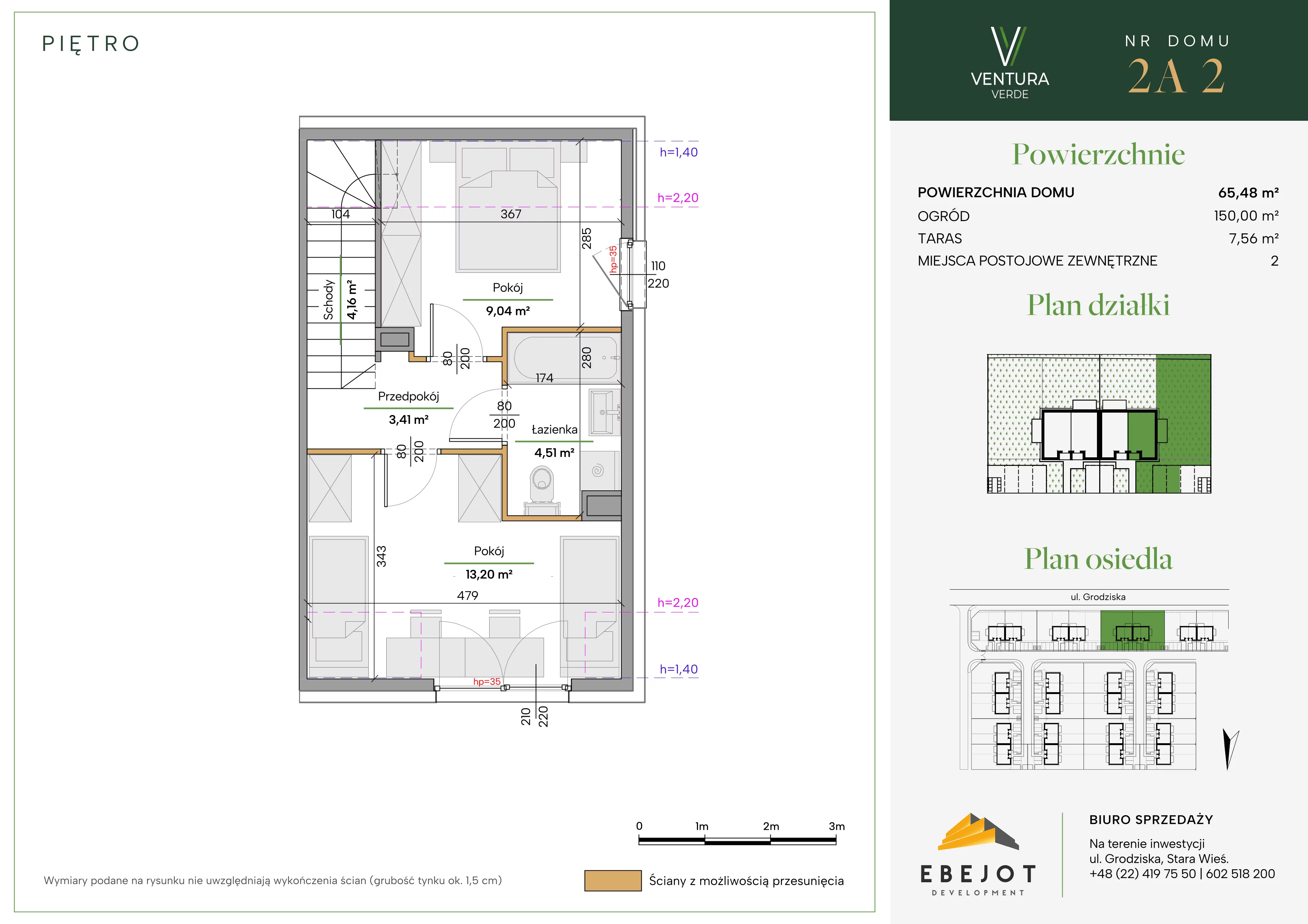 Dom 65,48 m², oferta nr 2A2, Ventura Verde II, Stara Wieś, ul. Grodziska