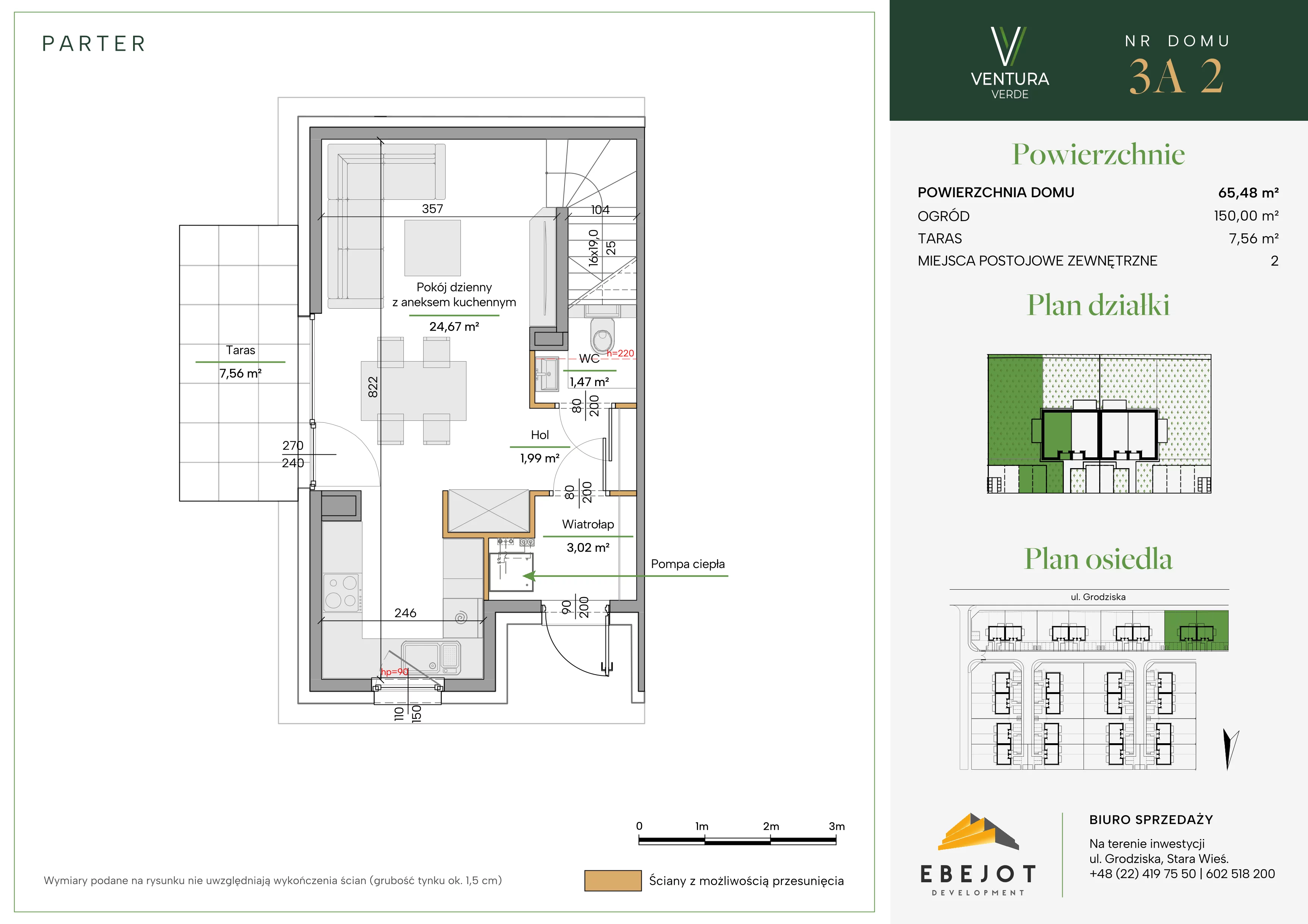 Dom 65,48 m², oferta nr 3A2, Ventura Verde II, Stara Wieś, ul. Grodziska