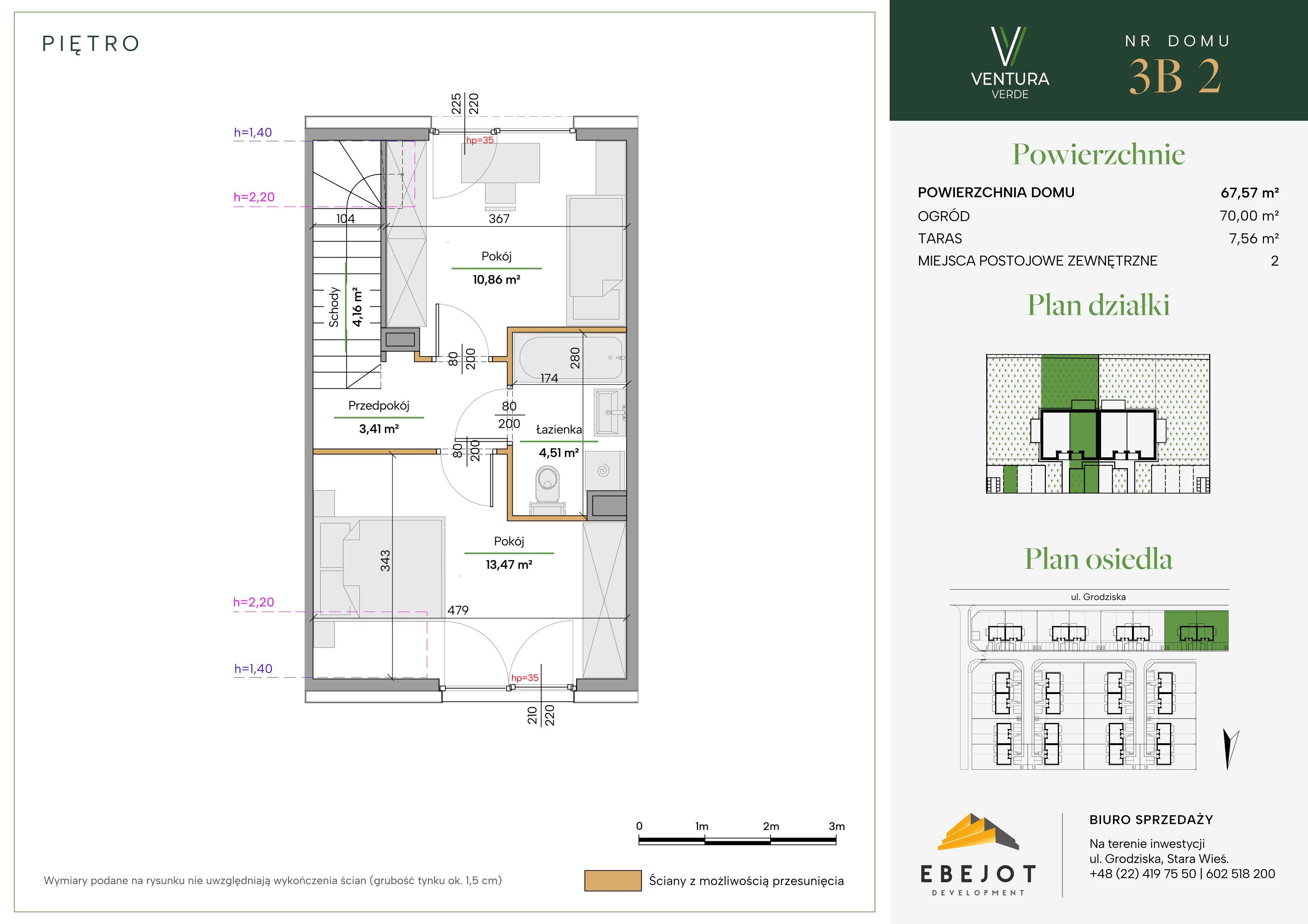 Dom 67,57 m², oferta nr 3B2, Ventura Verde II, Stara Wieś, ul. Grodziska