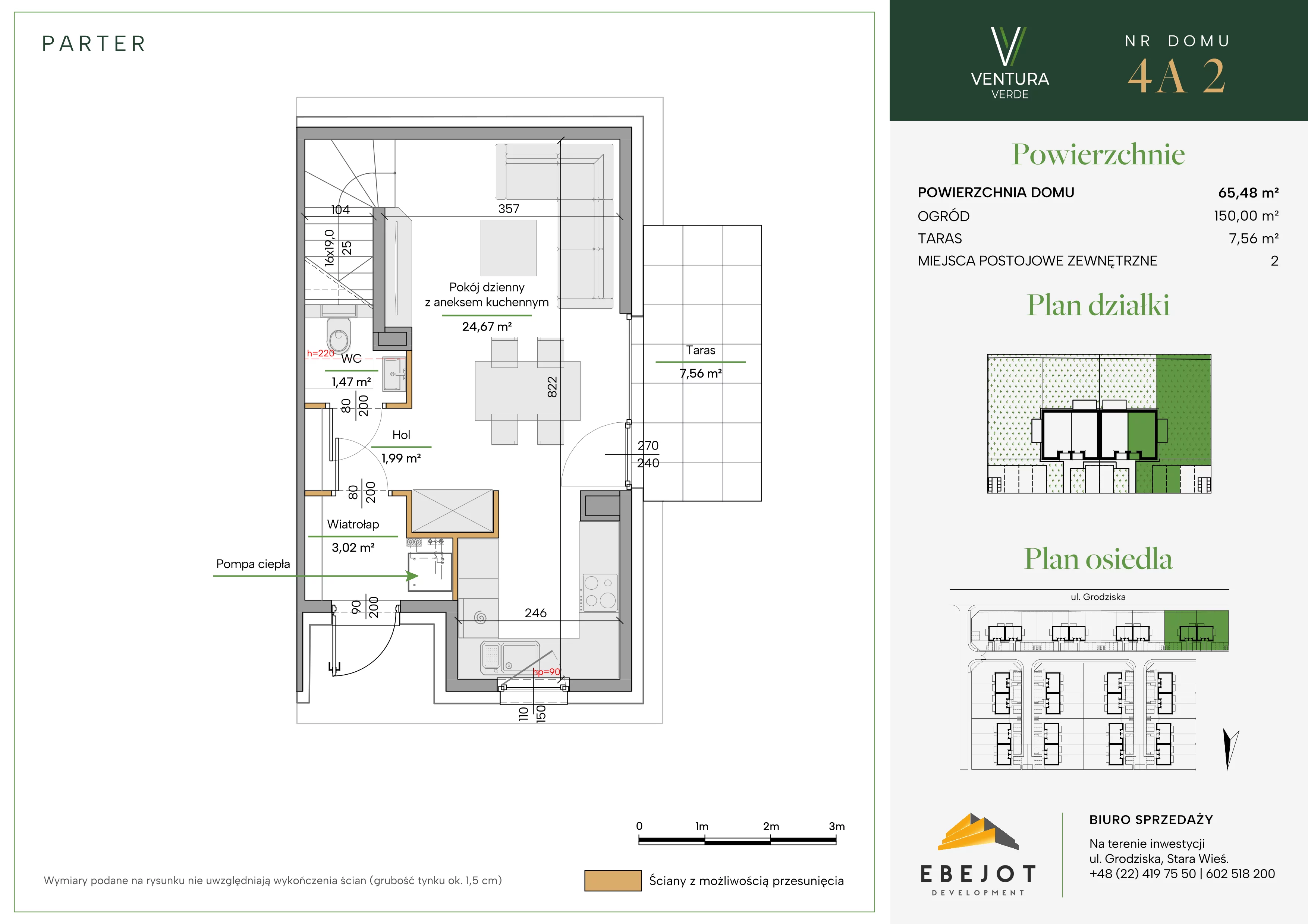 Dom 65,48 m², oferta nr 4A2, Ventura Verde II, Stara Wieś, ul. Grodziska