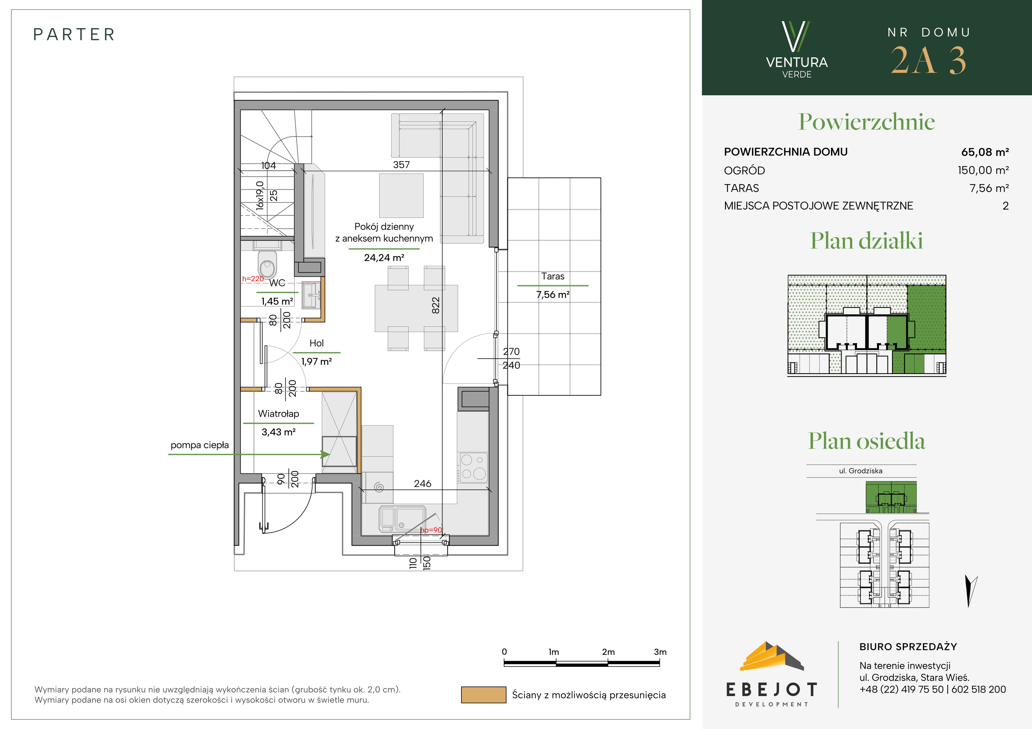 Dom 65,08 m², oferta nr 2A3, Ventura Verde II, Stara Wieś, ul. Grodziska