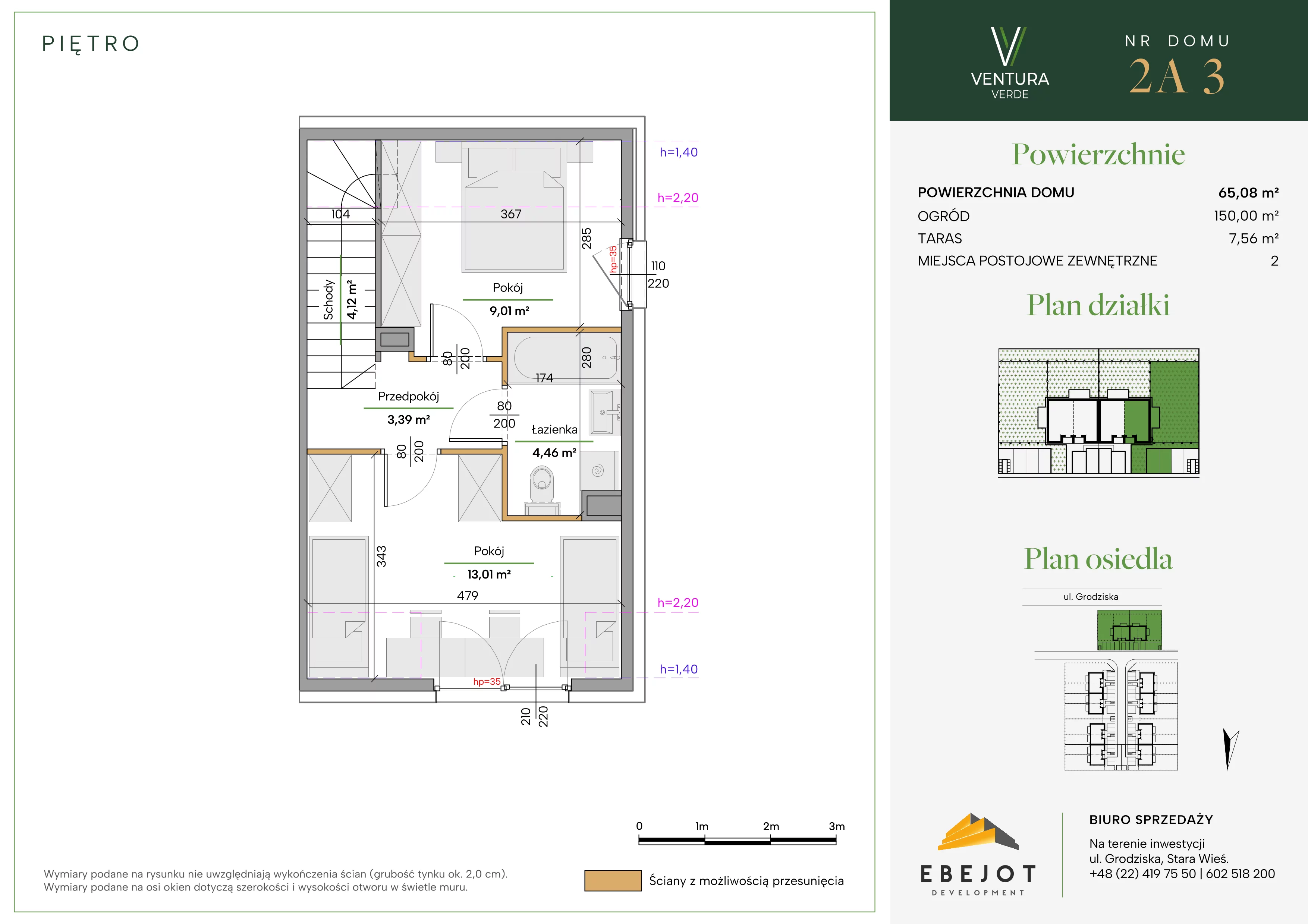 Dom 65,08 m², oferta nr 2A3, Ventura Verde II, Stara Wieś, ul. Grodziska