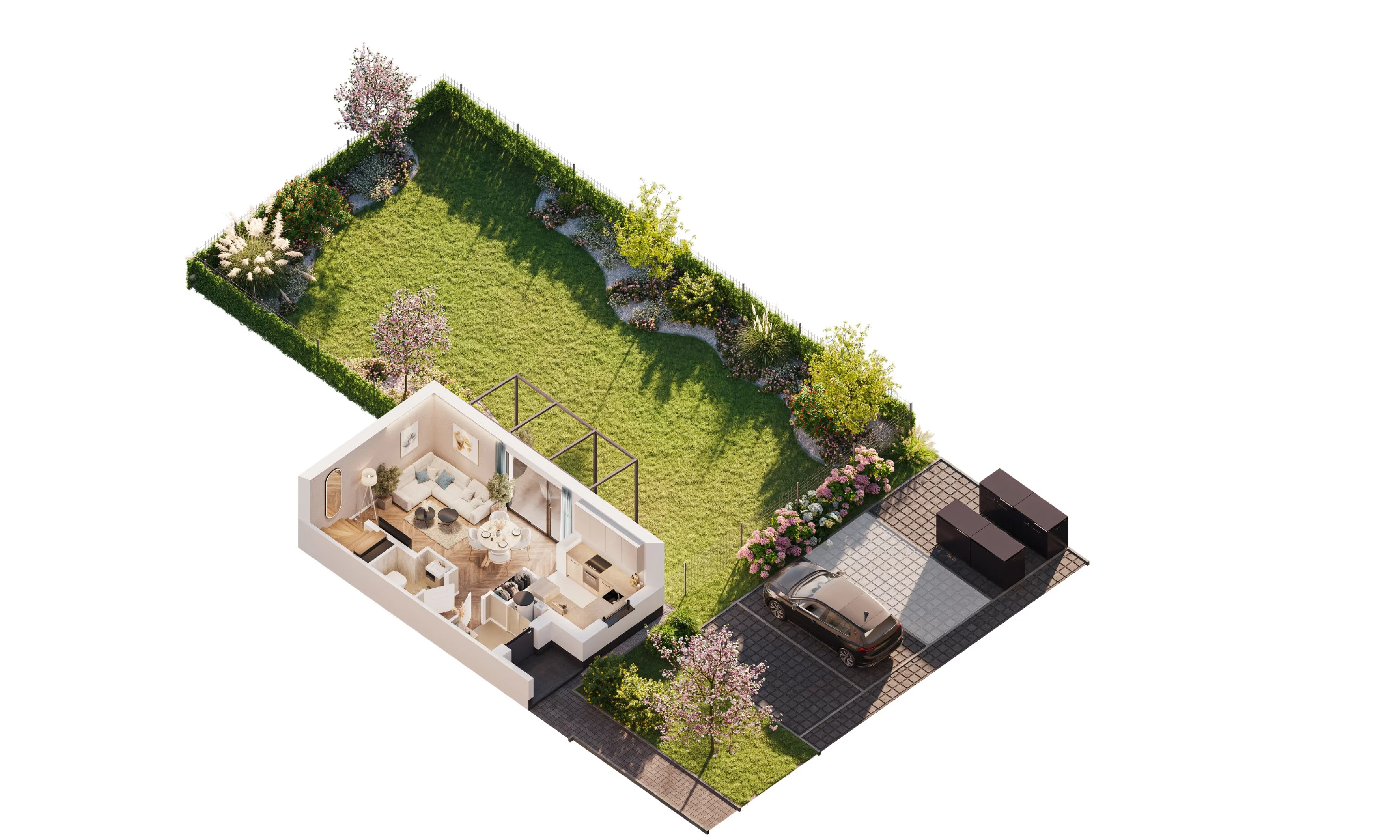 Dom 65,08 m², oferta nr 2A3, Ventura Verde II, Stara Wieś, ul. Grodziska