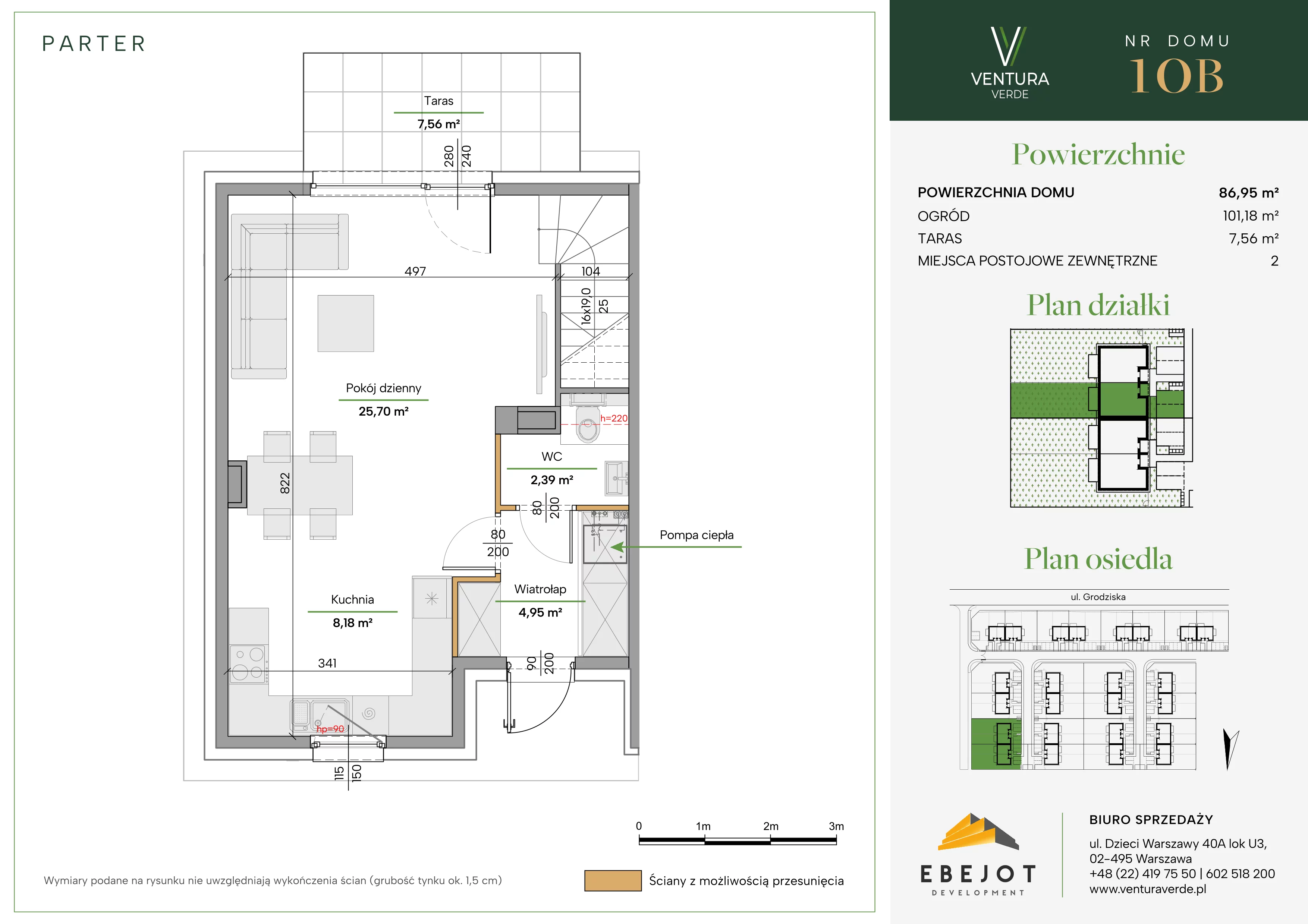 Dom 86,95 m², oferta nr 10B, Ventura Verde II, Stara Wieś, ul. Grodziska