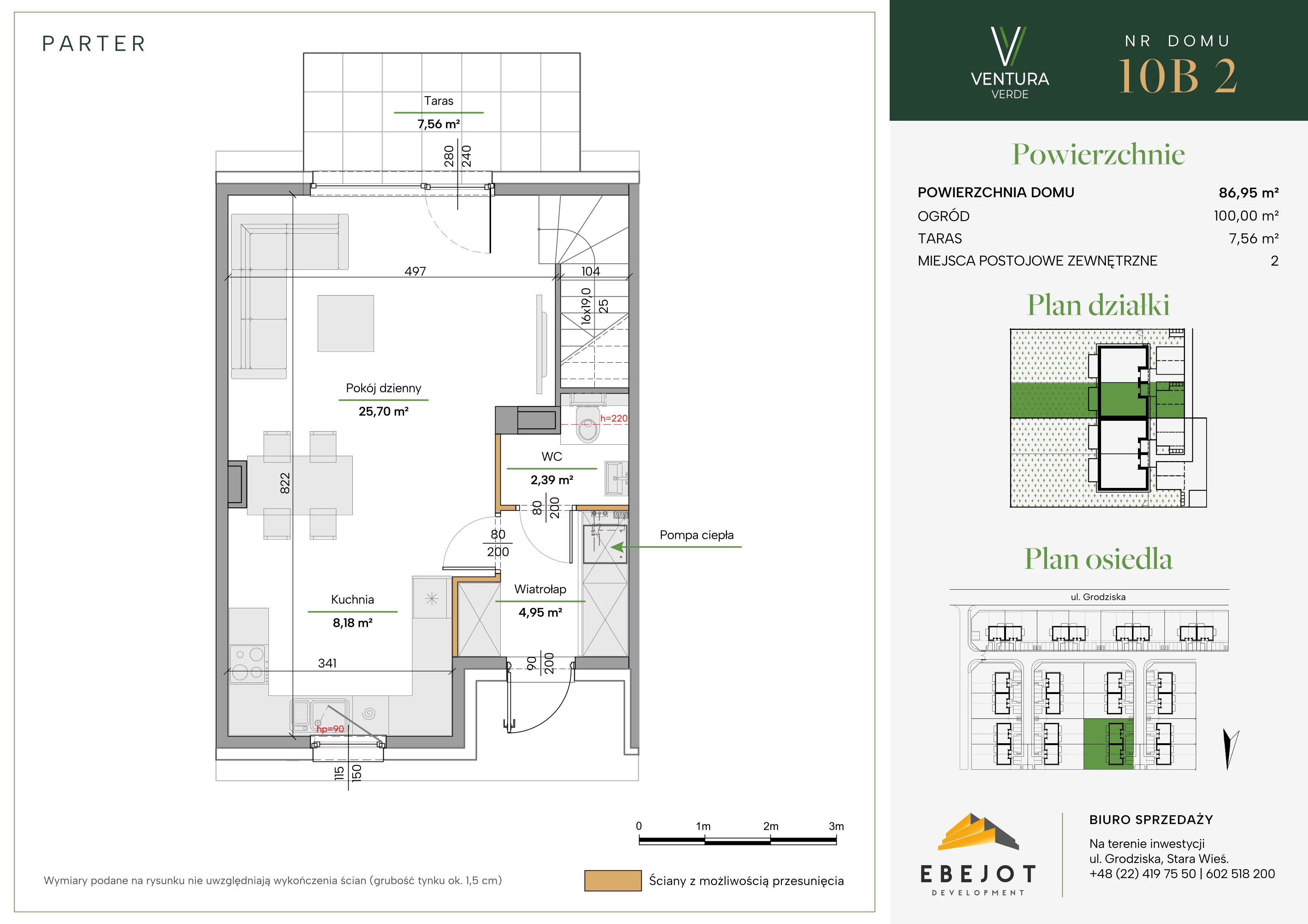 Dom 86,95 m², oferta nr 10B2, Ventura Verde II, Stara Wieś, ul. Grodziska