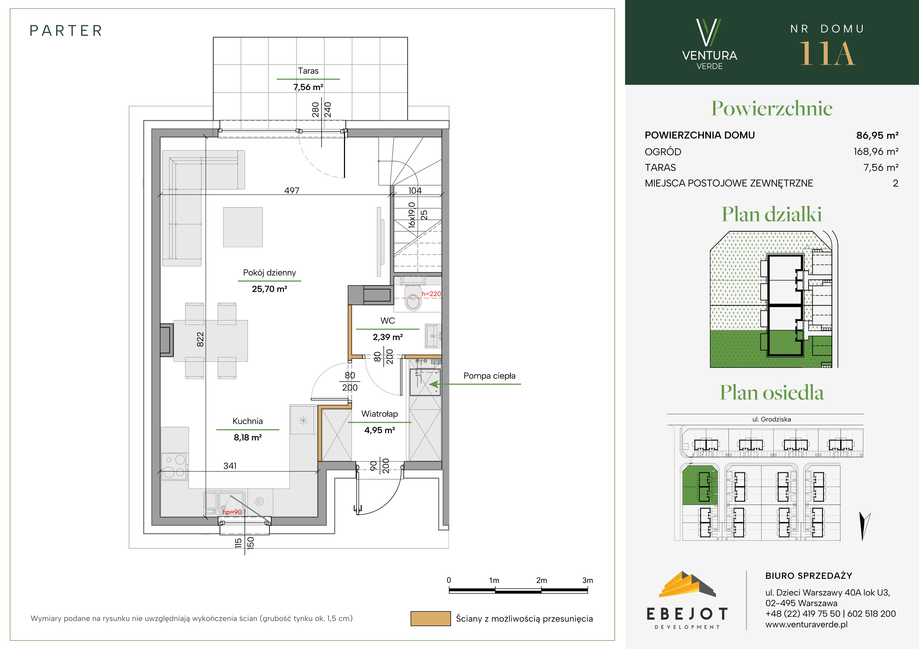 Dom 86,95 m², oferta nr 11A, Ventura Verde II, Stara Wieś, ul. Grodziska