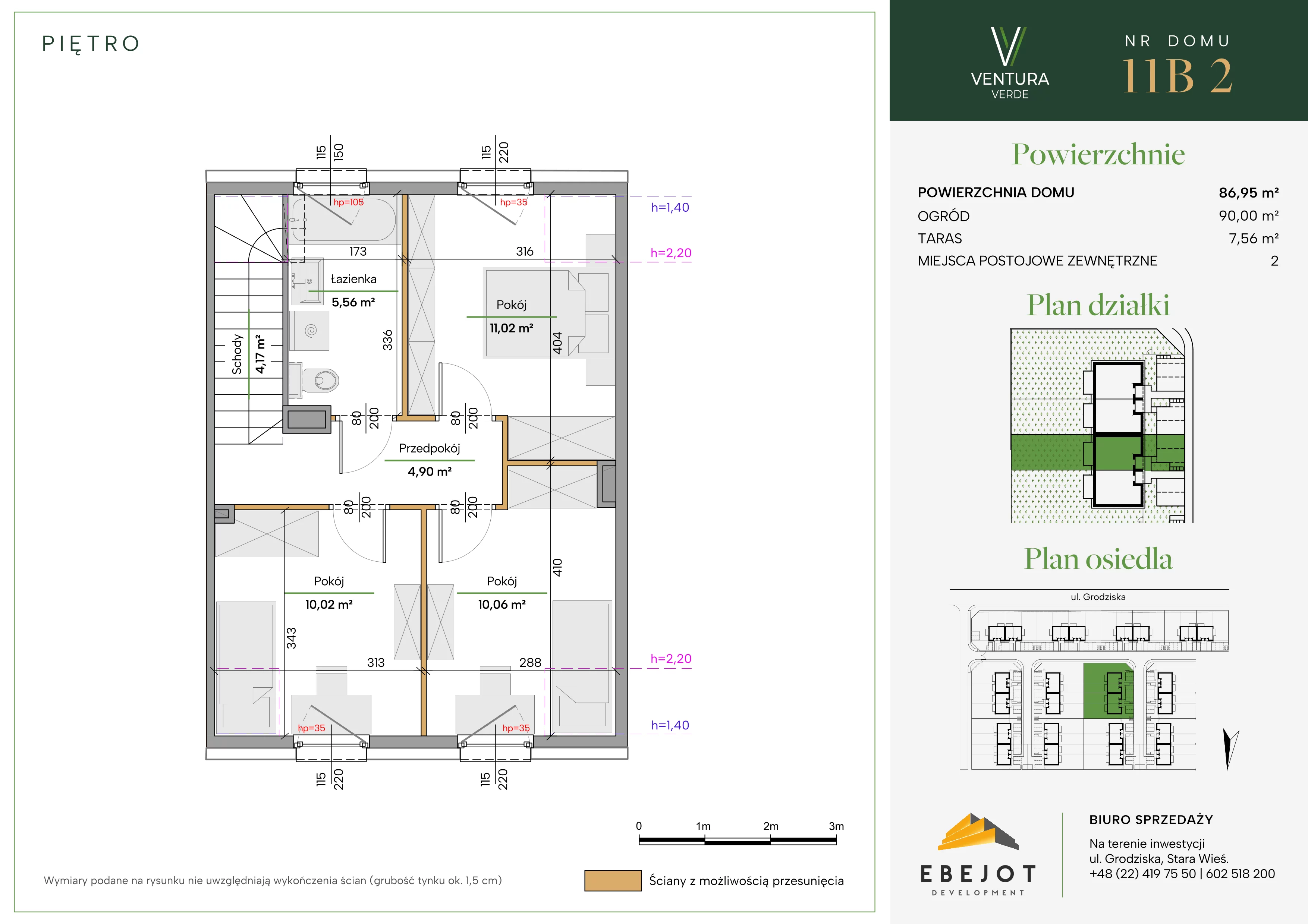 Dom 86,95 m², oferta nr 11B2, Ventura Verde II, Stara Wieś, ul. Grodziska