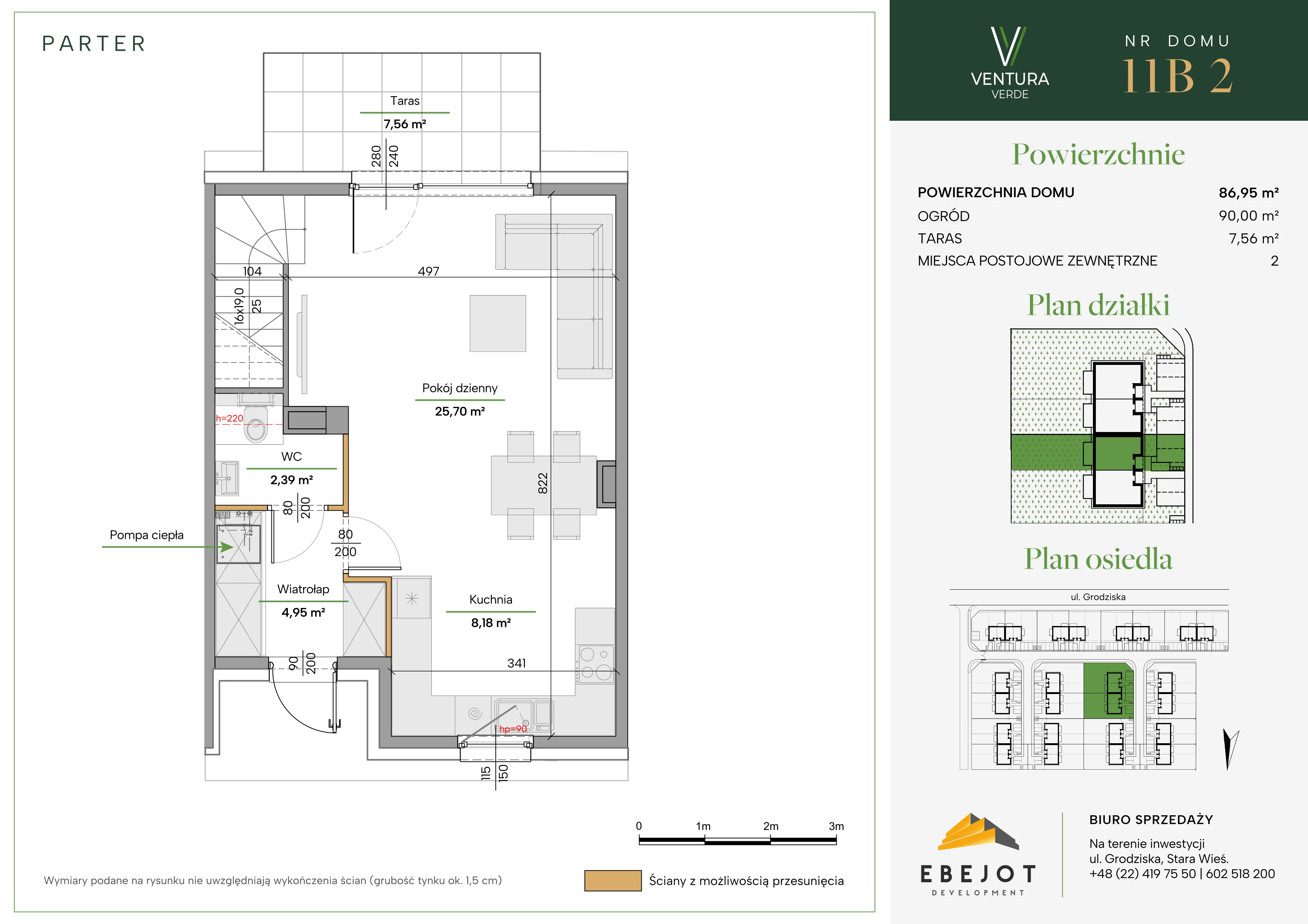 Dom 86,95 m², oferta nr 11B2, Ventura Verde II, Stara Wieś, ul. Grodziska