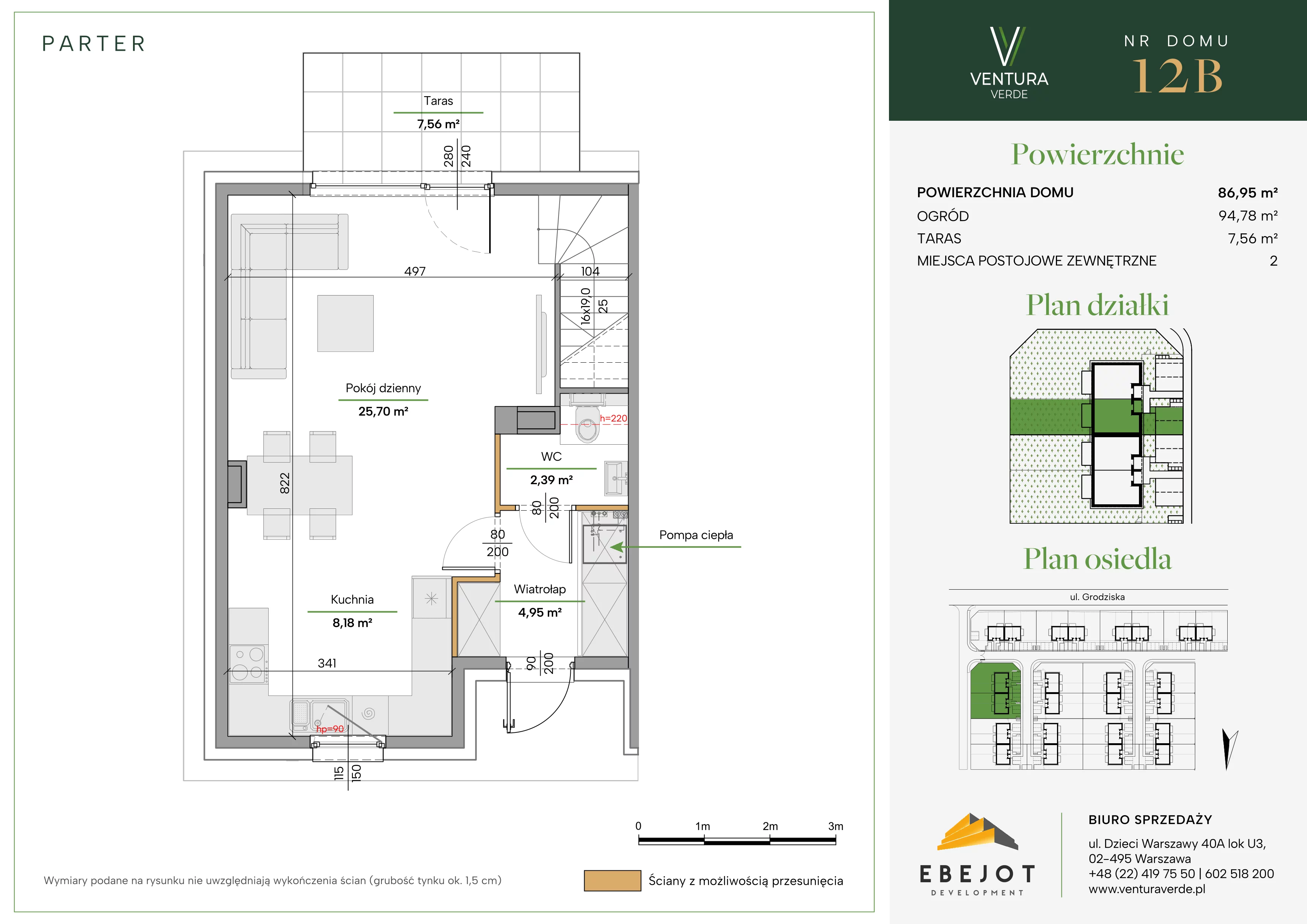 Dom 86,95 m², oferta nr 12B, Ventura Verde II, Stara Wieś, ul. Grodziska