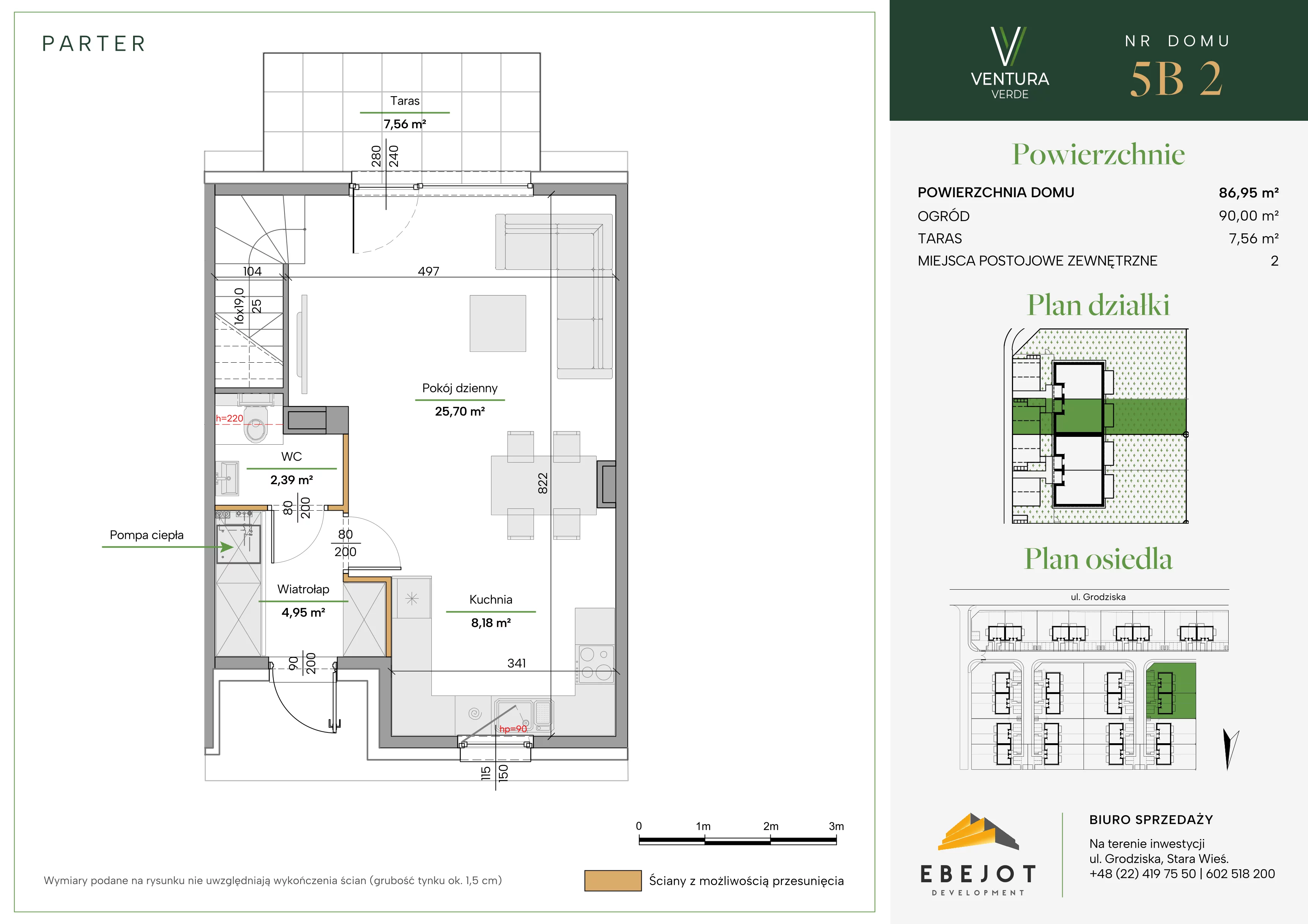 Dom 86,95 m², oferta nr 5B2, Ventura Verde II, Stara Wieś, ul. Grodziska