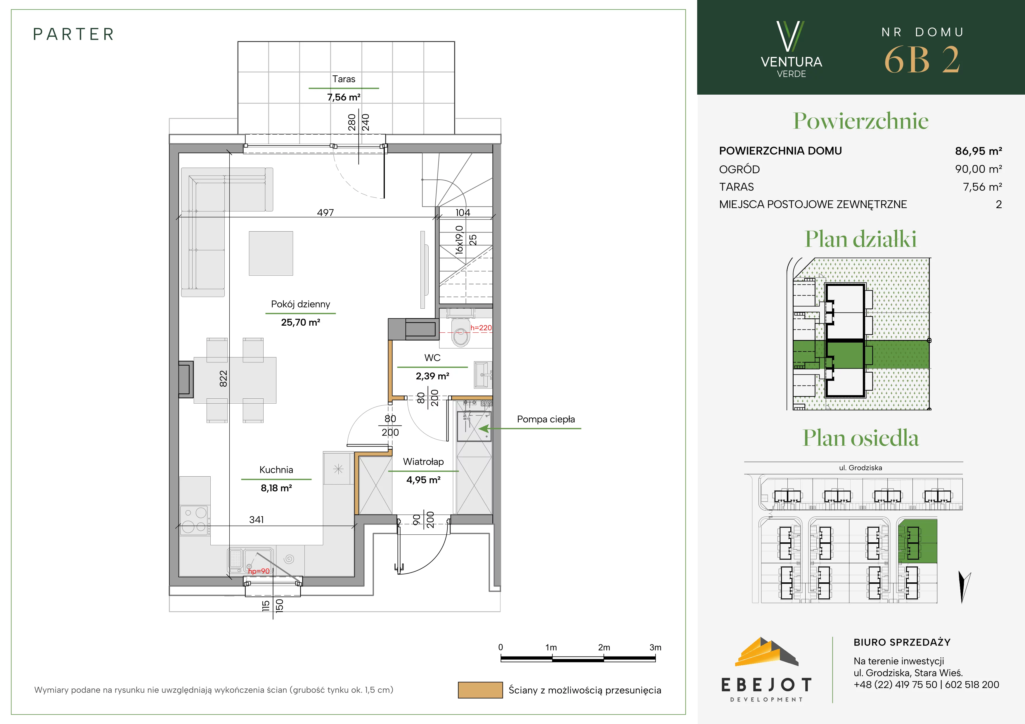 Dom 86,95 m², oferta nr 6B2, Ventura Verde II, Stara Wieś, ul. Grodziska