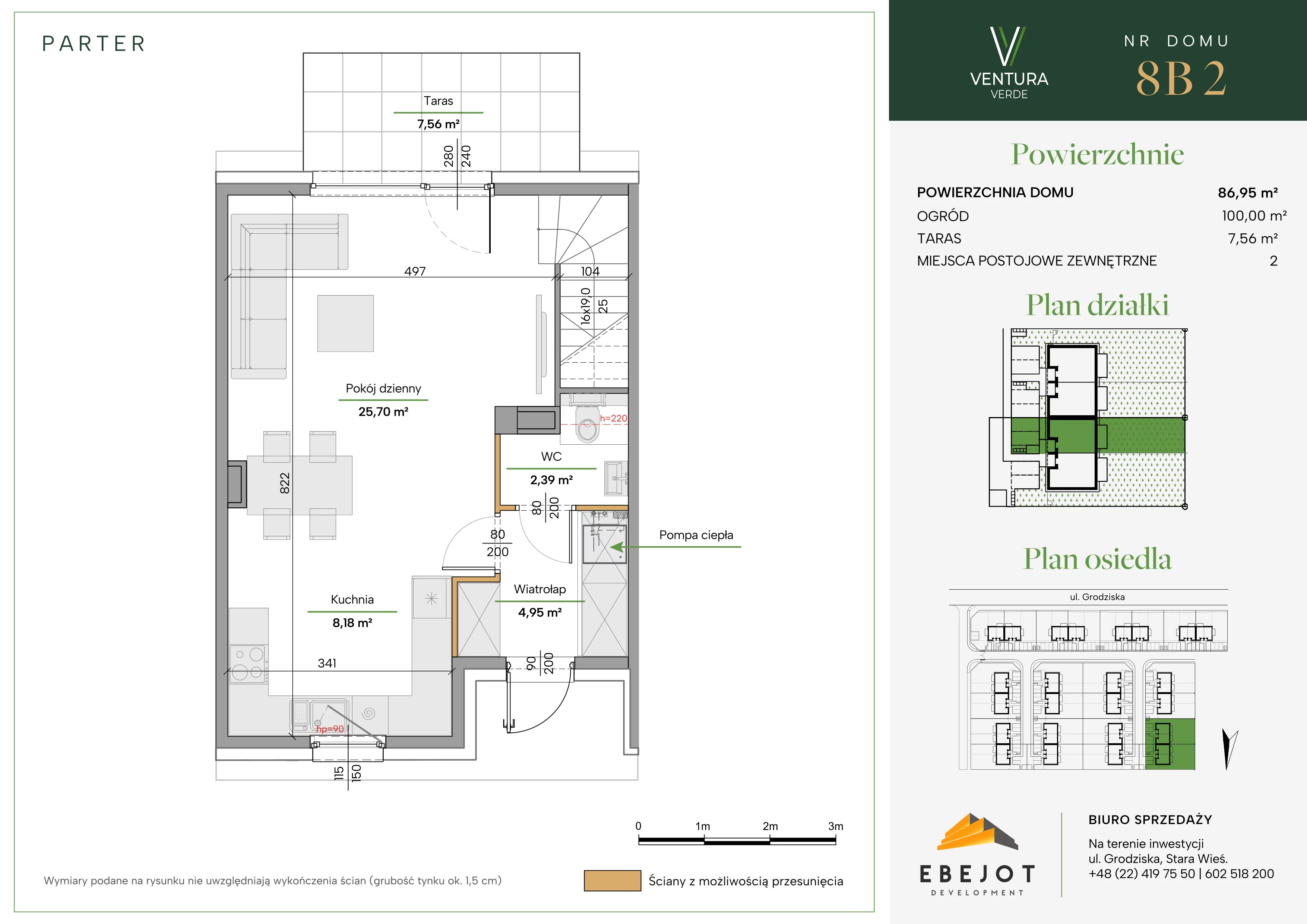 Dom 86,95 m², oferta nr 8B2, Ventura Verde II, Stara Wieś, ul. Grodziska