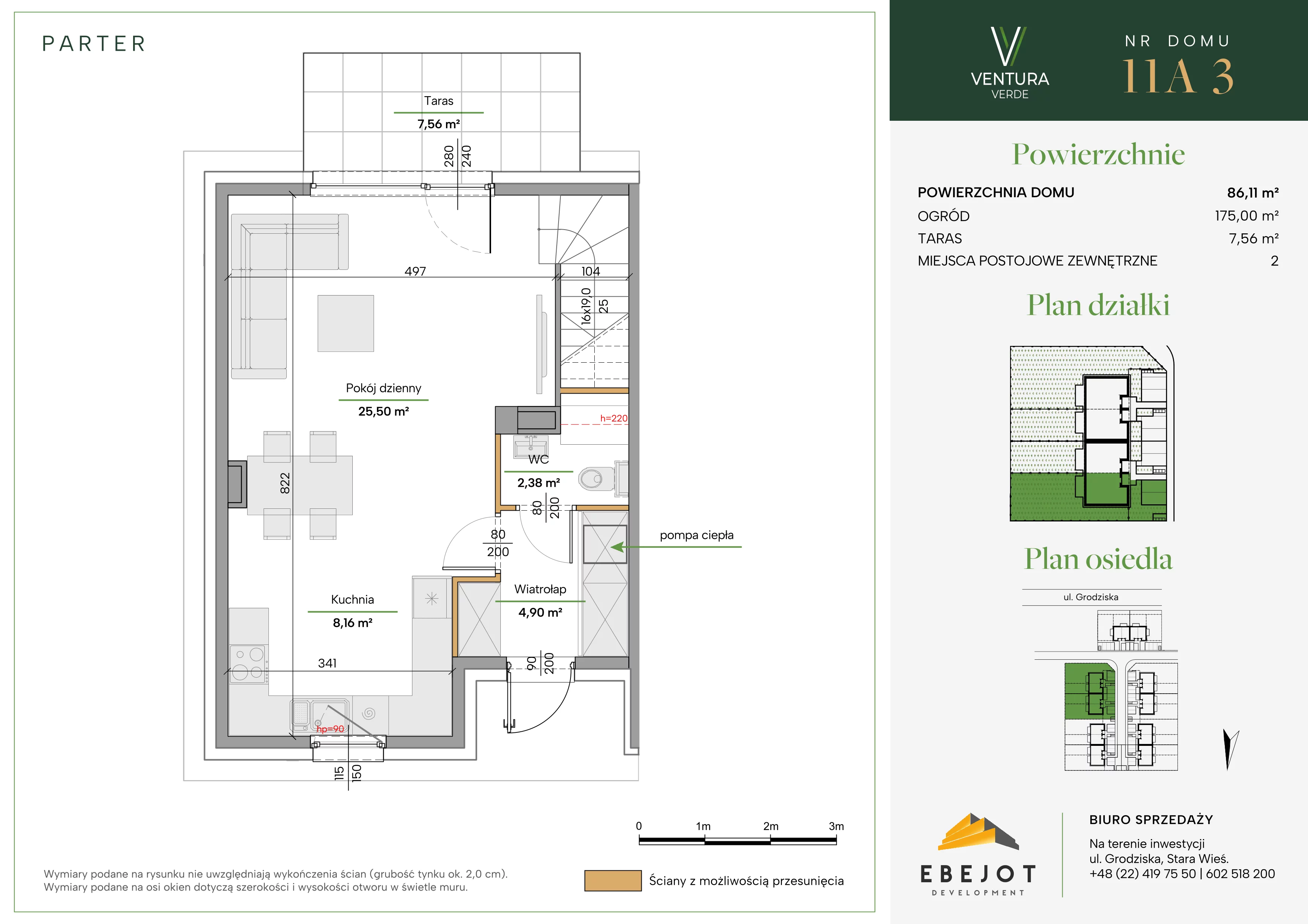 Dom 86,11 m², oferta nr 11A3, Ventura Verde II, Stara Wieś, ul. Grodziska