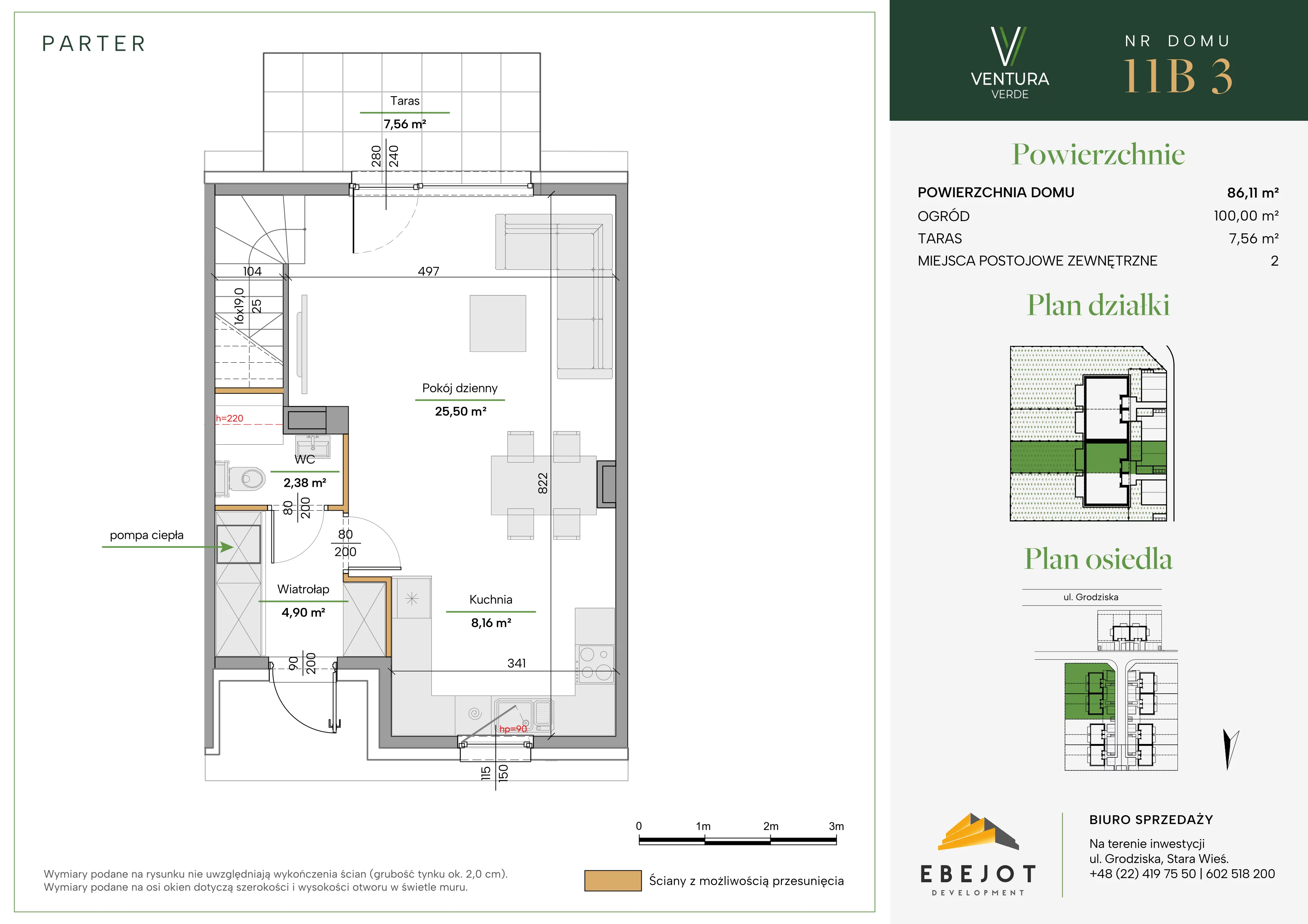 Dom 86,11 m², oferta nr 11B3, Ventura Verde II, Stara Wieś, ul. Grodziska