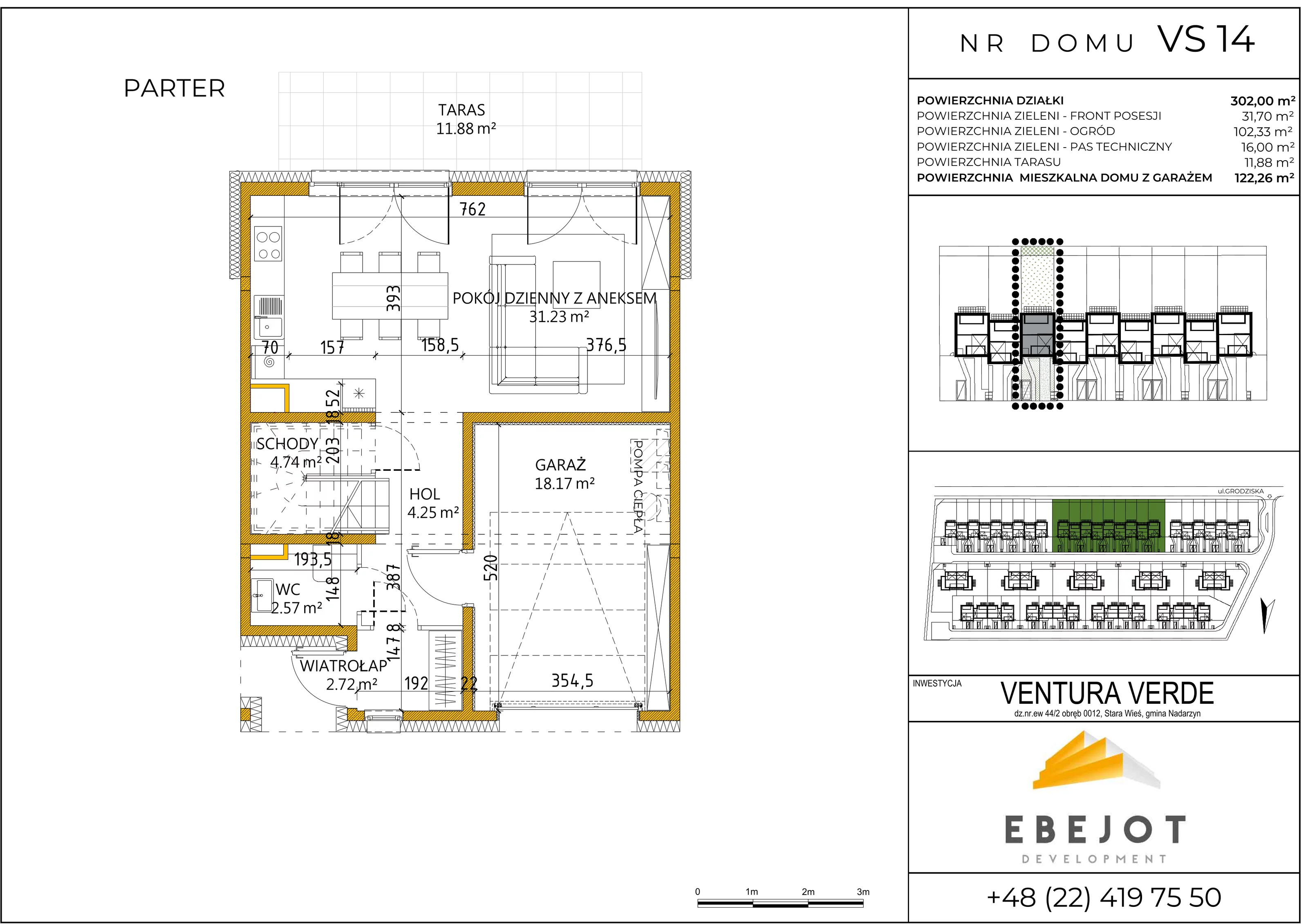 Dom 122,26 m², oferta nr VS14, Ventura Verde, Stara Wieś, ul. Grodziska