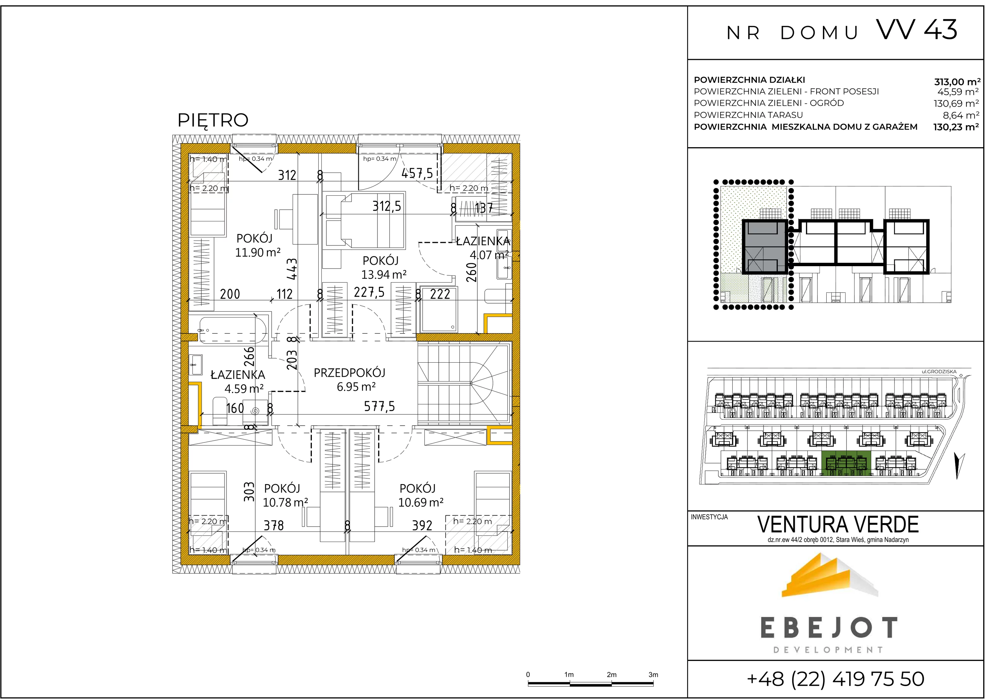 Dom 130,23 m², oferta nr VV43, Ventura Verde, Stara Wieś, ul. Grodziska