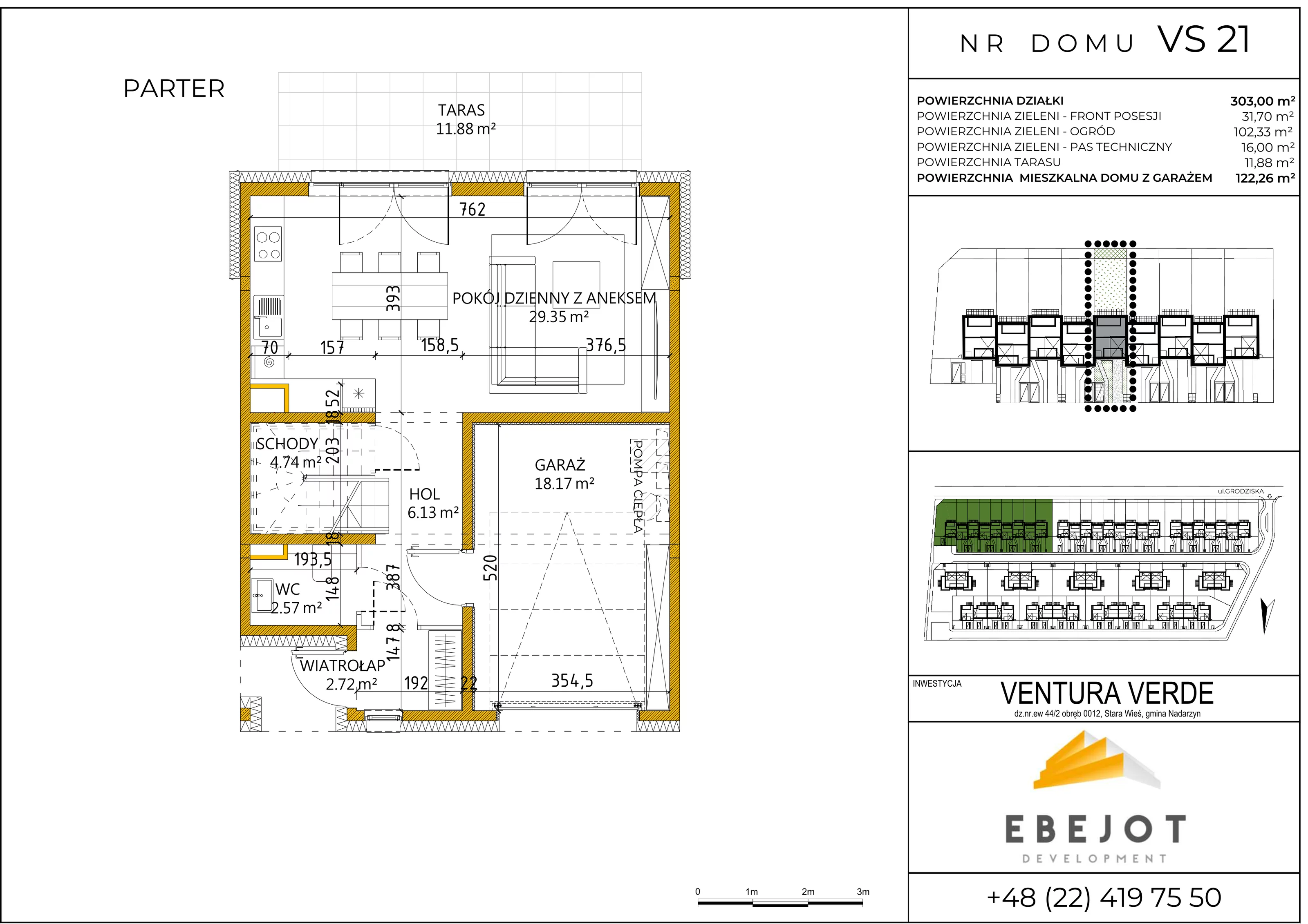 Dom 122,26 m², oferta nr VS21, Ventura Verde, Stara Wieś, ul. Grodziska