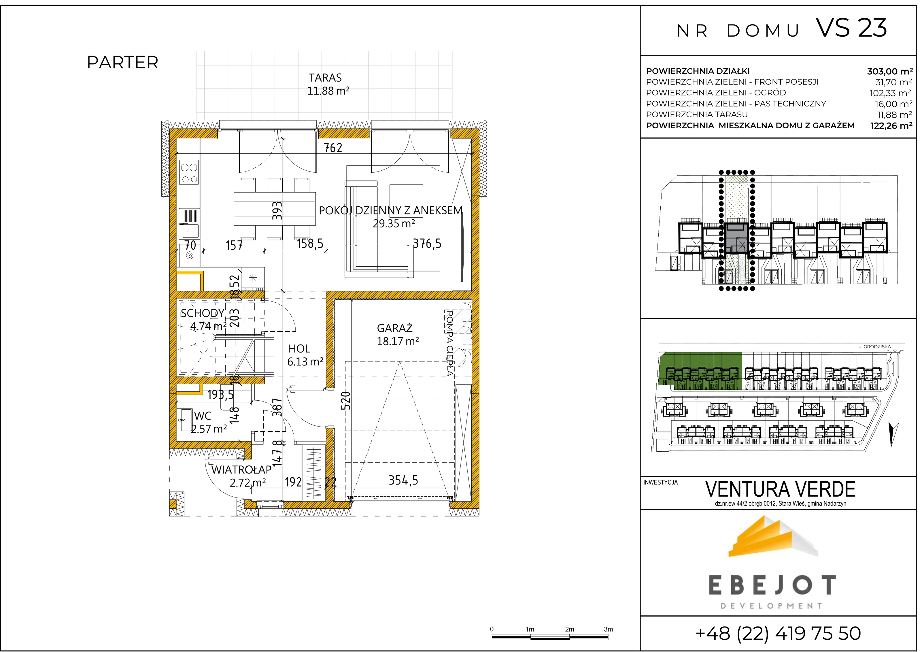 Dom 122,26 m², oferta nr VS23, Ventura Verde, Stara Wieś, ul. Grodziska