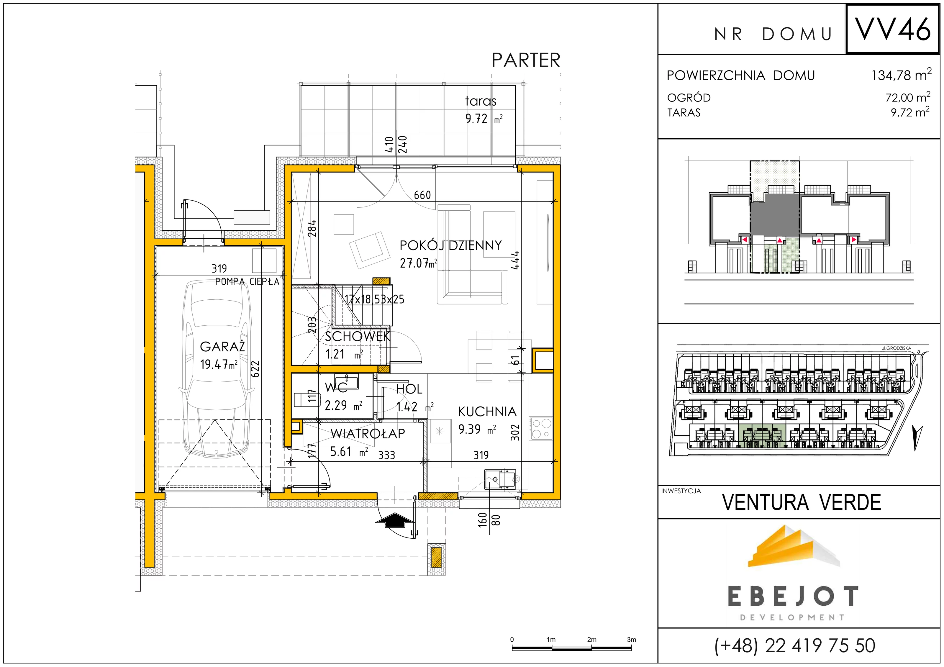 Dom 132,84 m², oferta nr VV46, Ventura Verde, Stara Wieś, ul. Grodziska