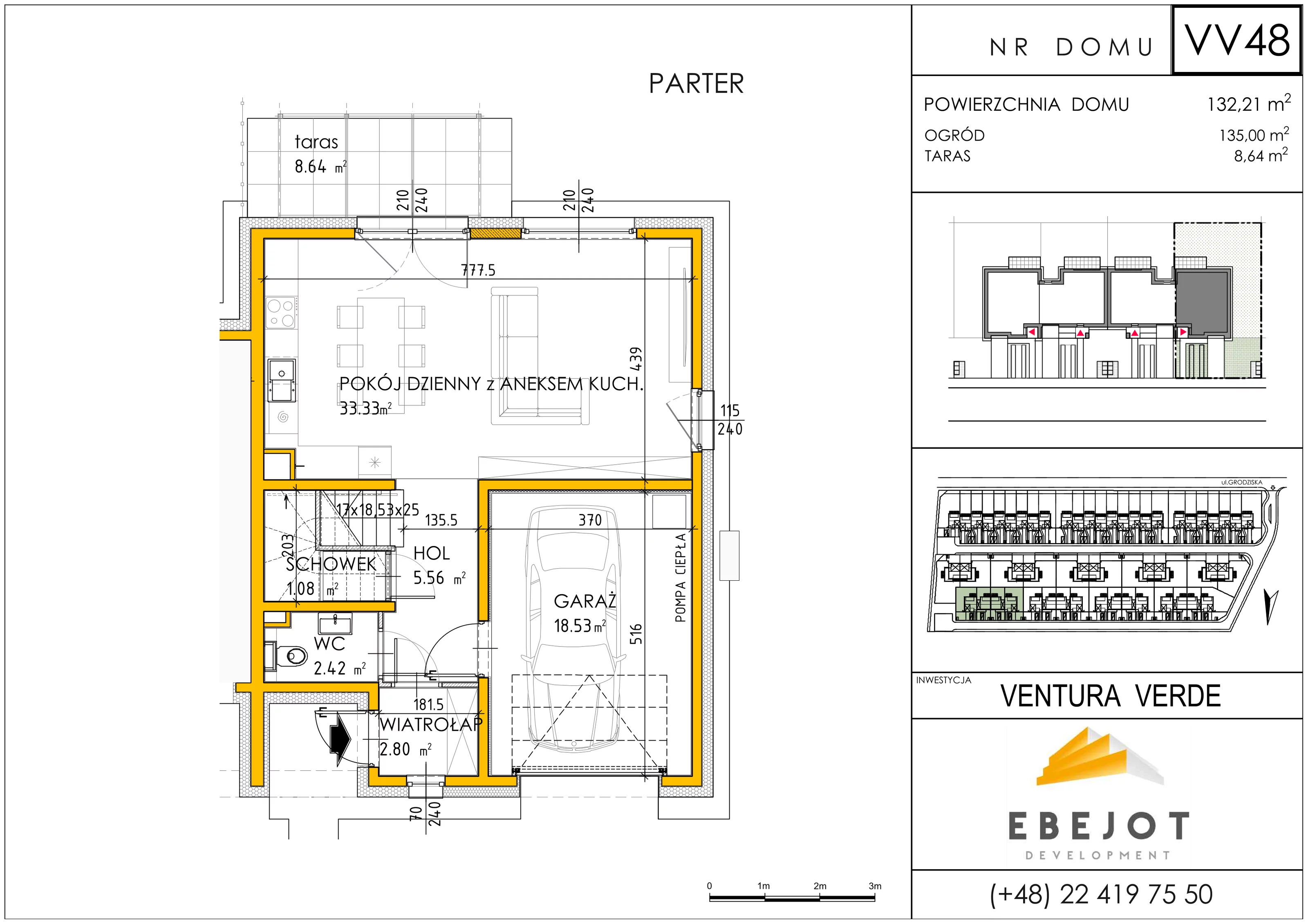 Dom 130,23 m², oferta nr VV48, Ventura Verde, Stara Wieś, ul. Grodziska