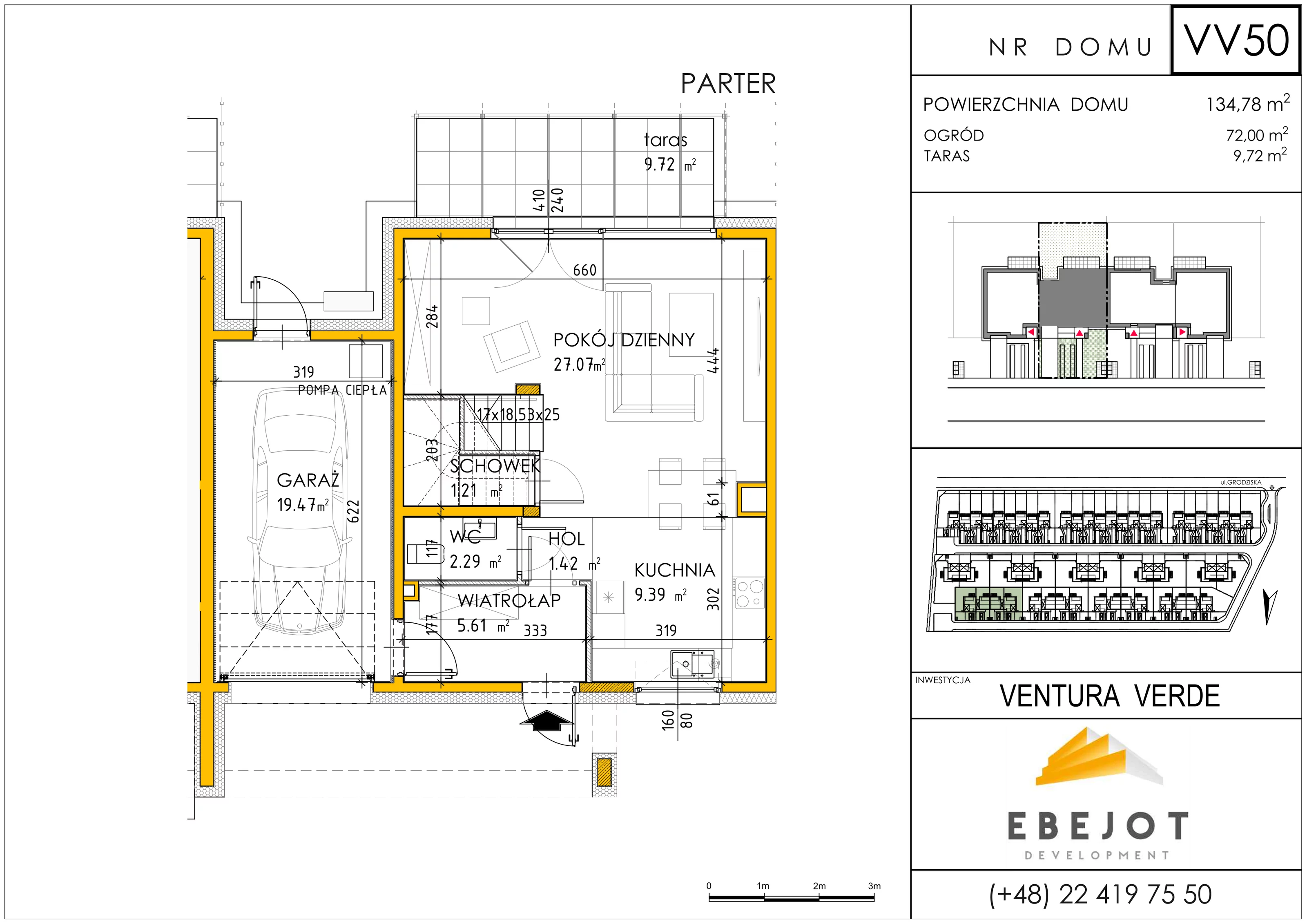 Dom 132,84 m², oferta nr VV50, Ventura Verde, Stara Wieś, ul. Grodziska