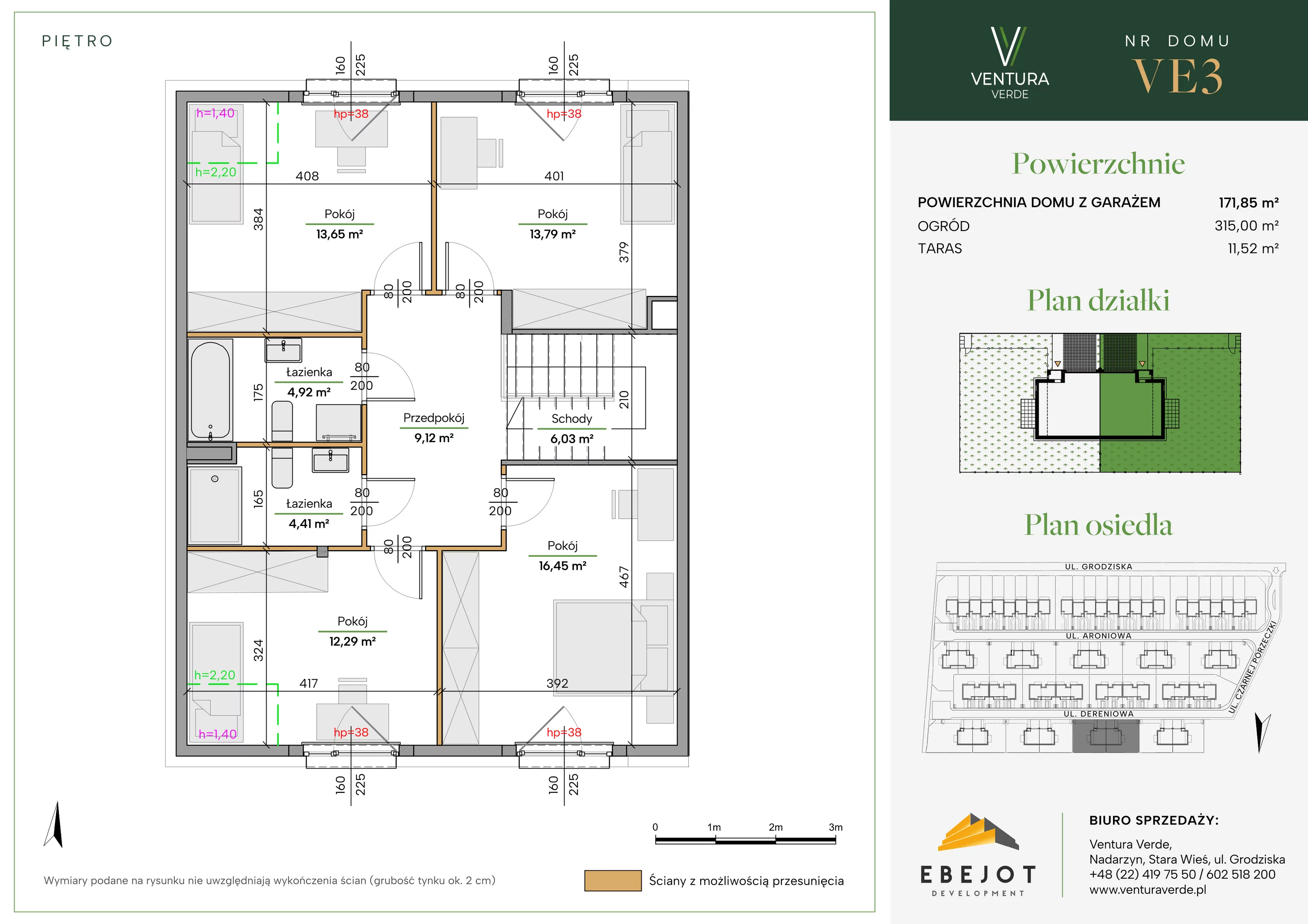 Dom 171,85 m², oferta nr VE3, Ventura Verde, Stara Wieś, ul. Grodziska