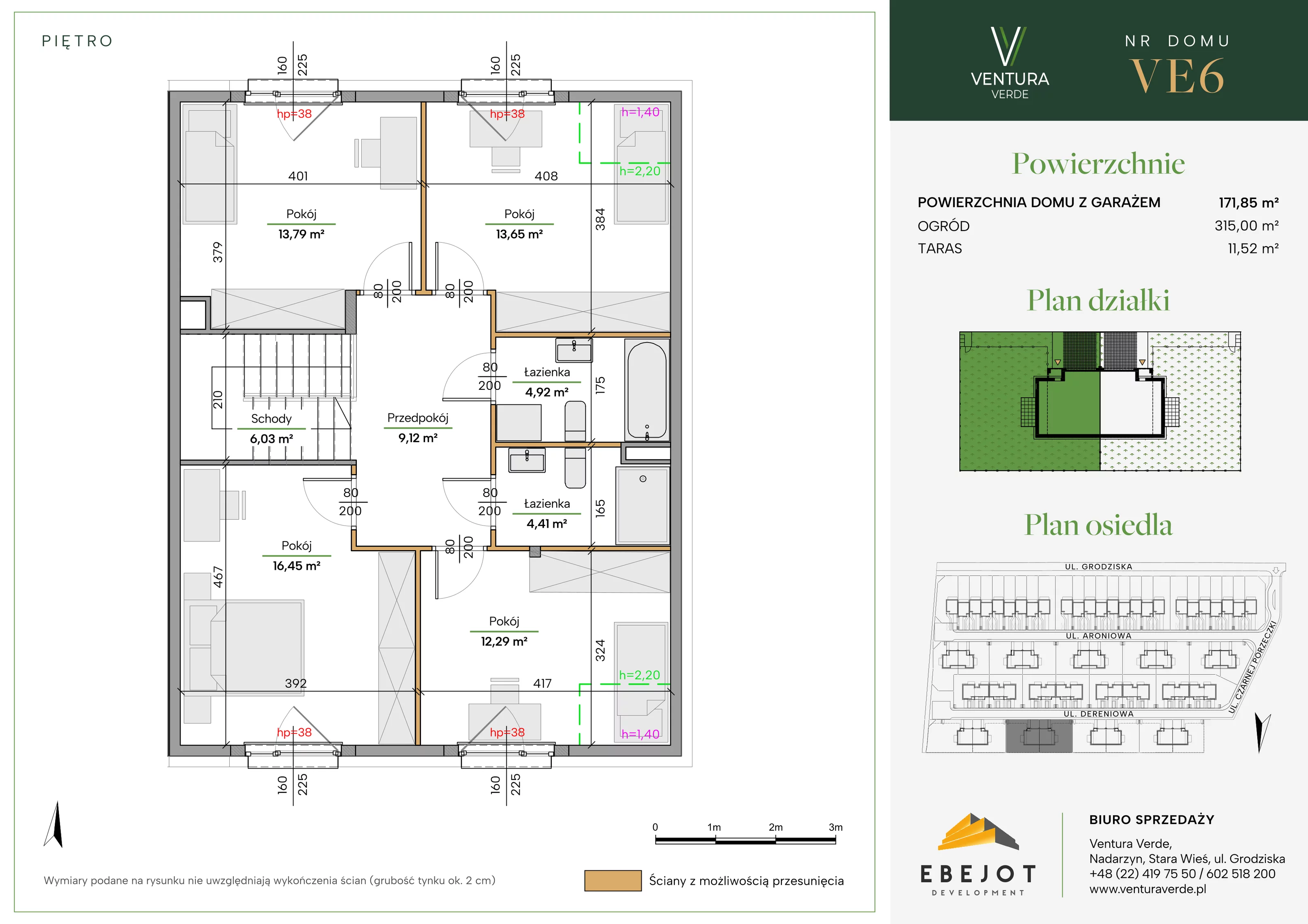 Dom 171,85 m², oferta nr VE6, Ventura Verde, Stara Wieś, ul. Grodziska