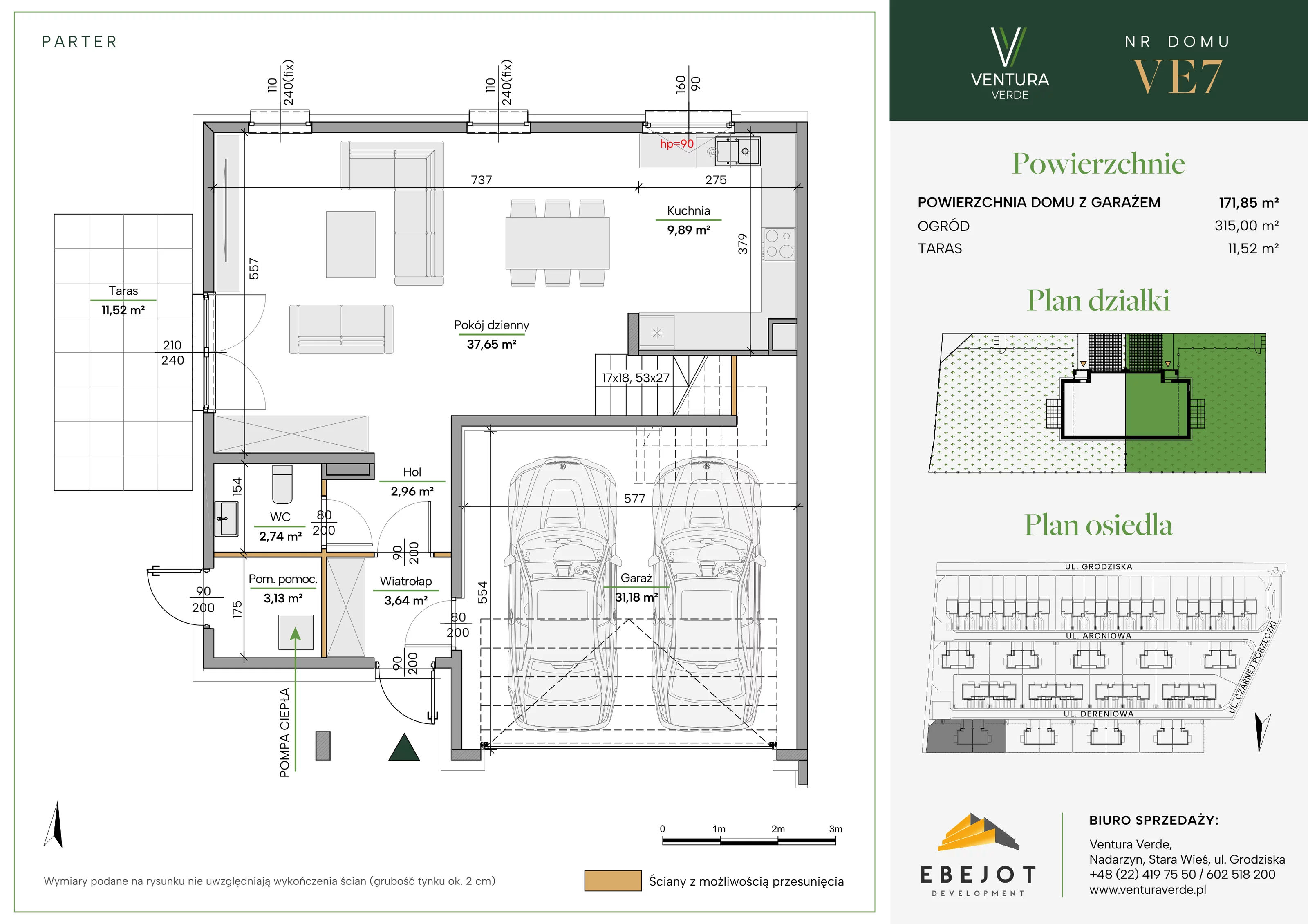 Dom 171,85 m², oferta nr VE7, Ventura Verde, Stara Wieś, ul. Grodziska