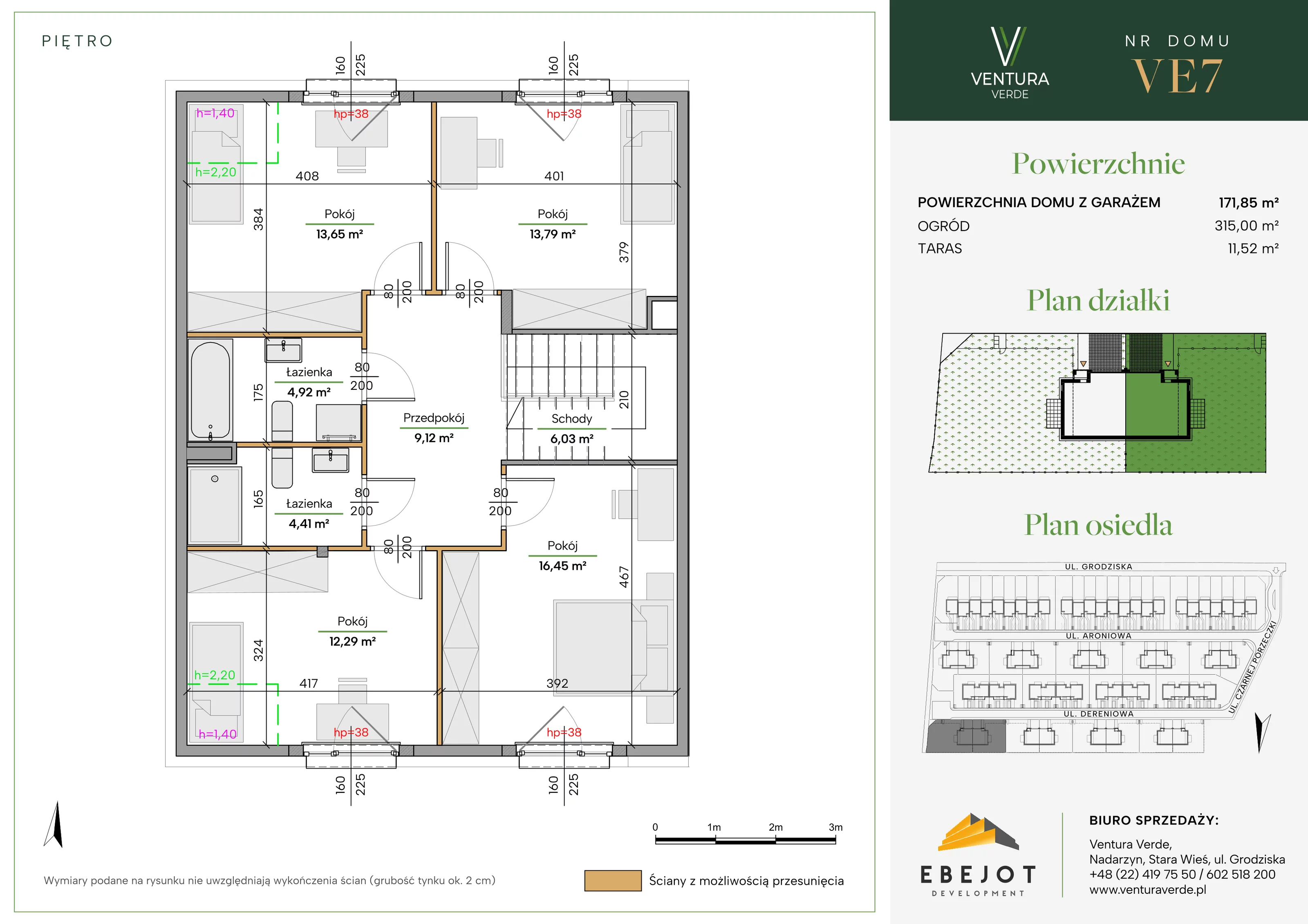 Dom 171,85 m², oferta nr VE7, Ventura Verde, Stara Wieś, ul. Grodziska