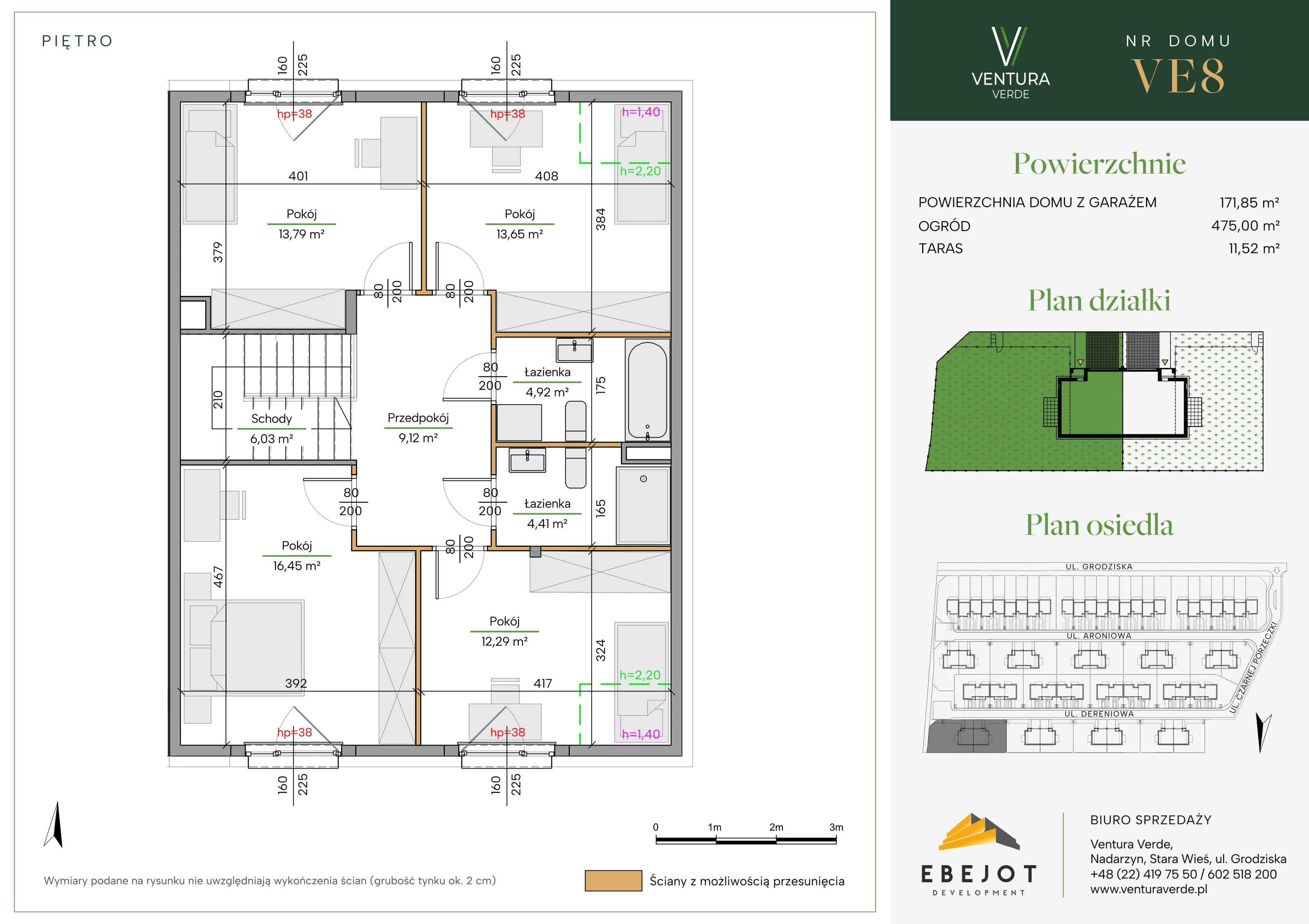 Dom 171,85 m², oferta nr VE8, Ventura Verde, Stara Wieś, ul. Grodziska