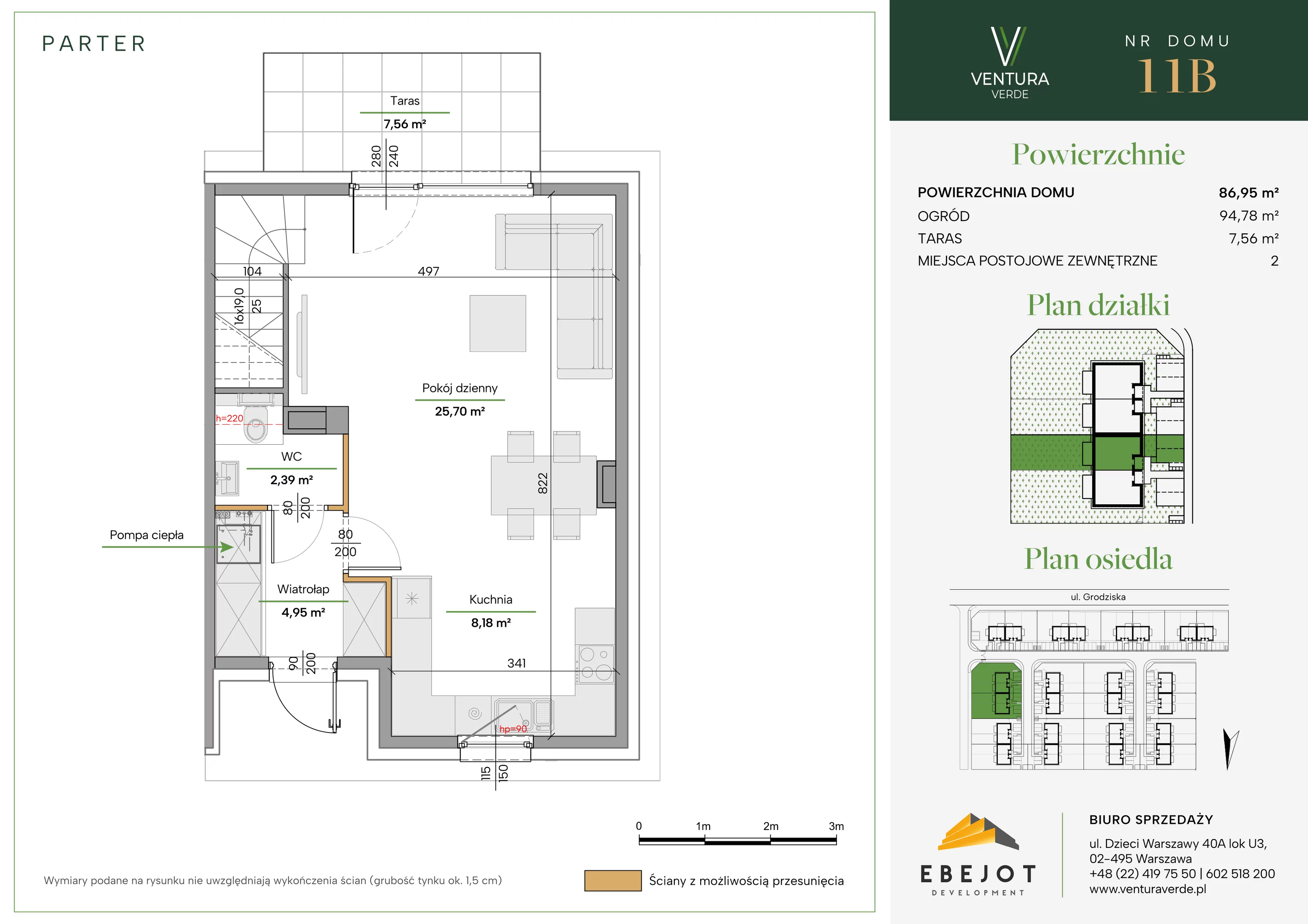 Dom 86,95 m², oferta nr 11B, Ventura Verde II, Stara Wieś, ul. Grodziska