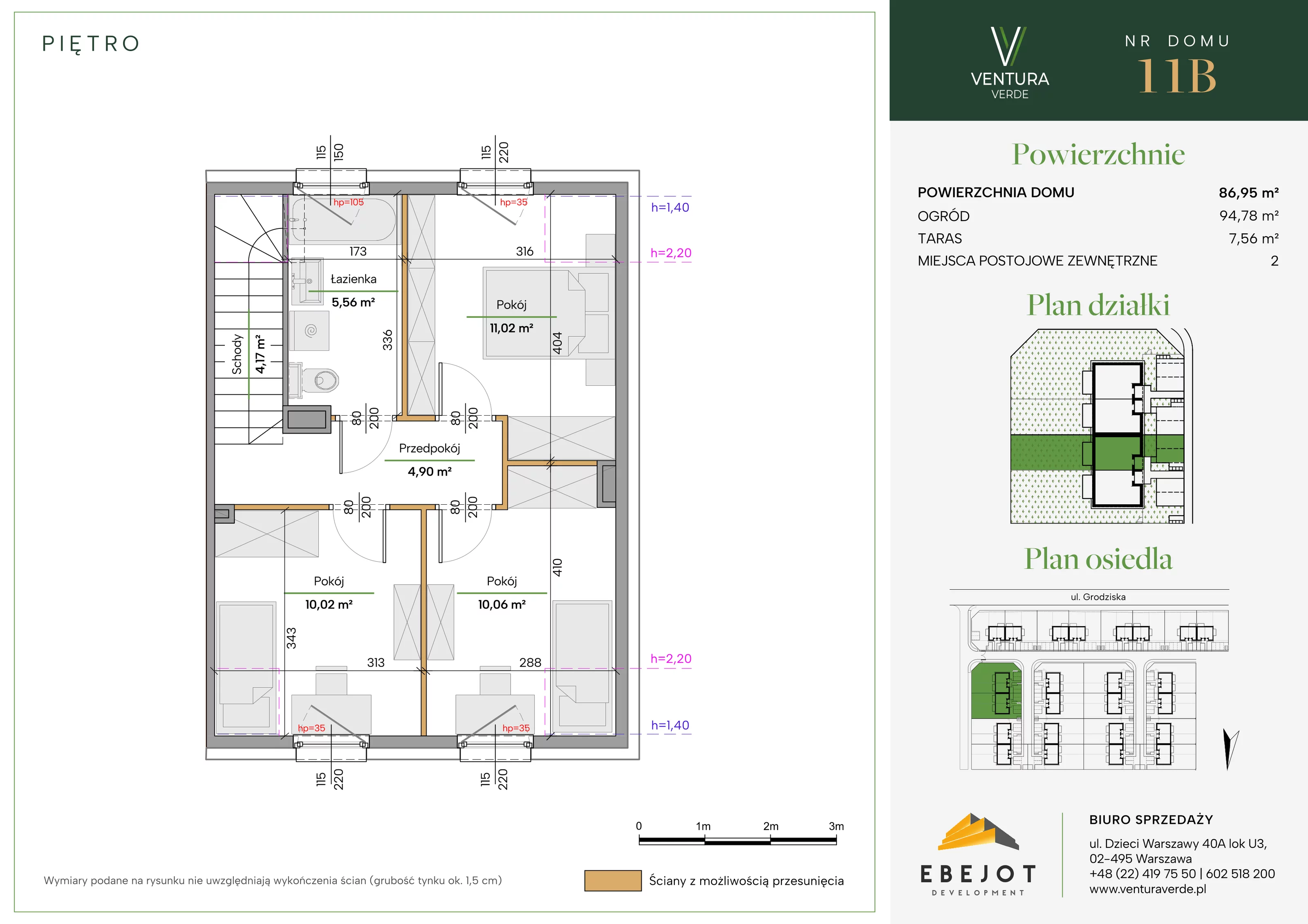 Dom 86,95 m², oferta nr 11B, Ventura Verde II, Stara Wieś, ul. Grodziska