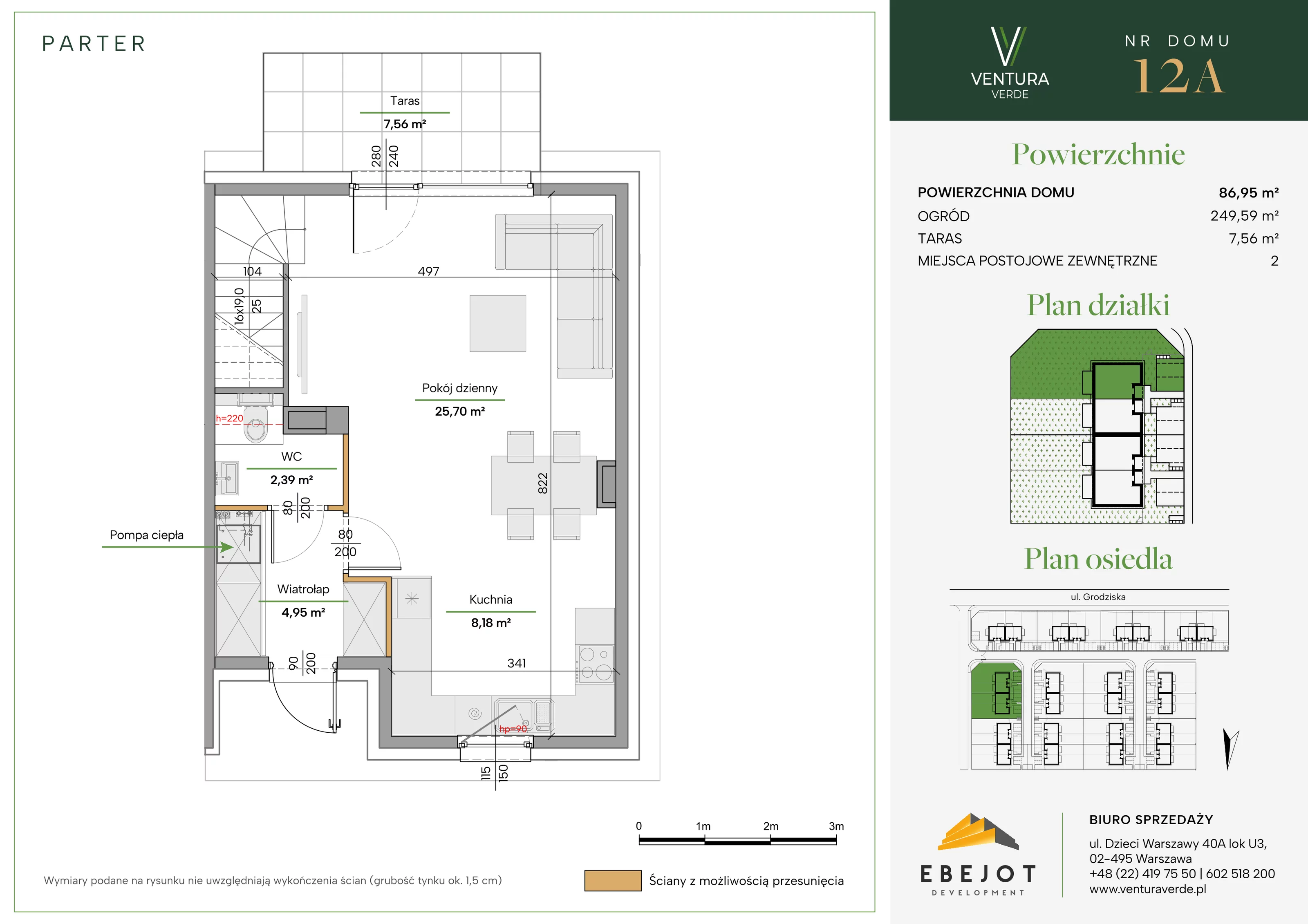 Dom 86,95 m², oferta nr 12A, Ventura Verde II, Stara Wieś, ul. Grodziska