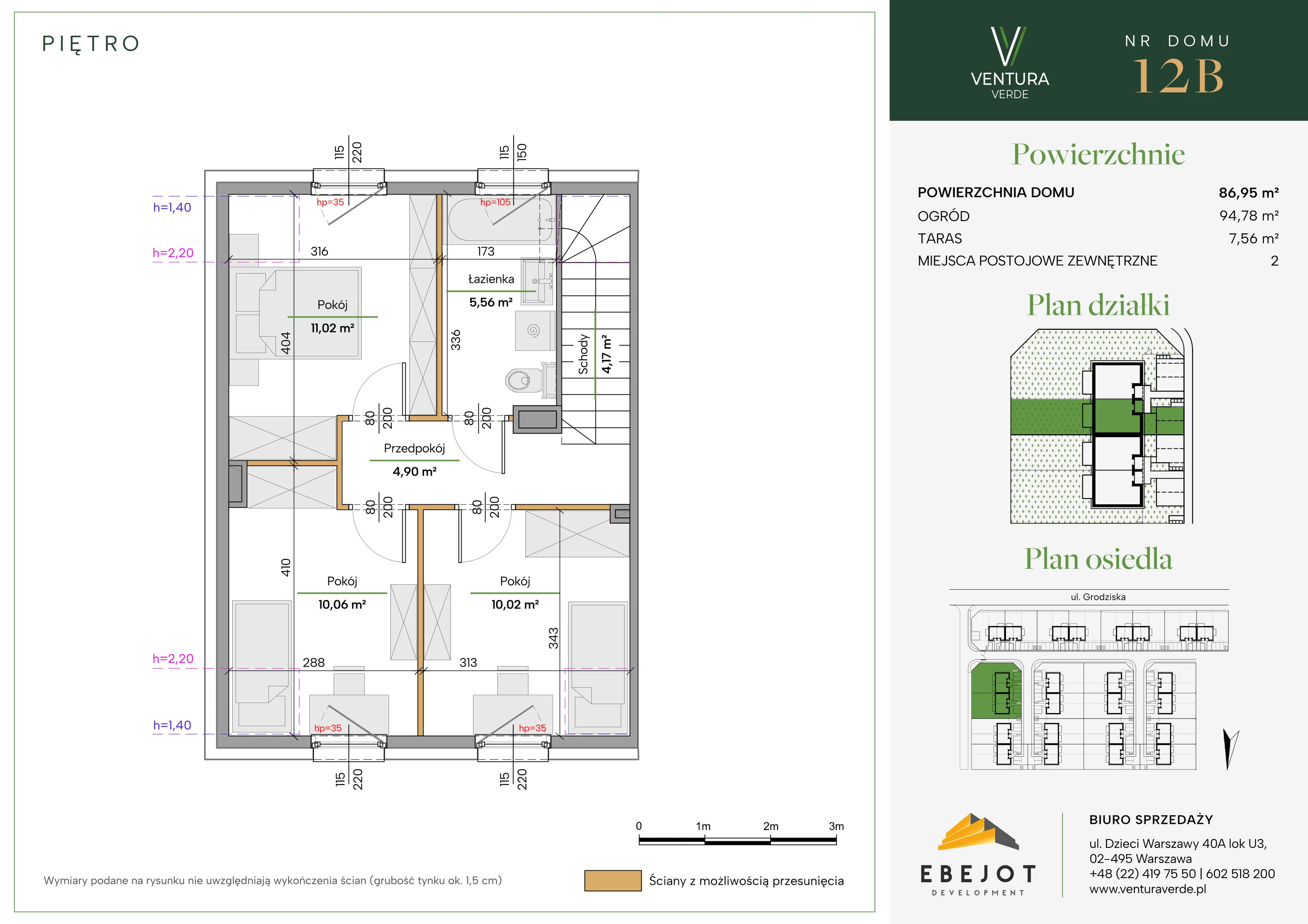 Dom 86,95 m², oferta nr 12B, Ventura Verde II, Stara Wieś, ul. Grodziska