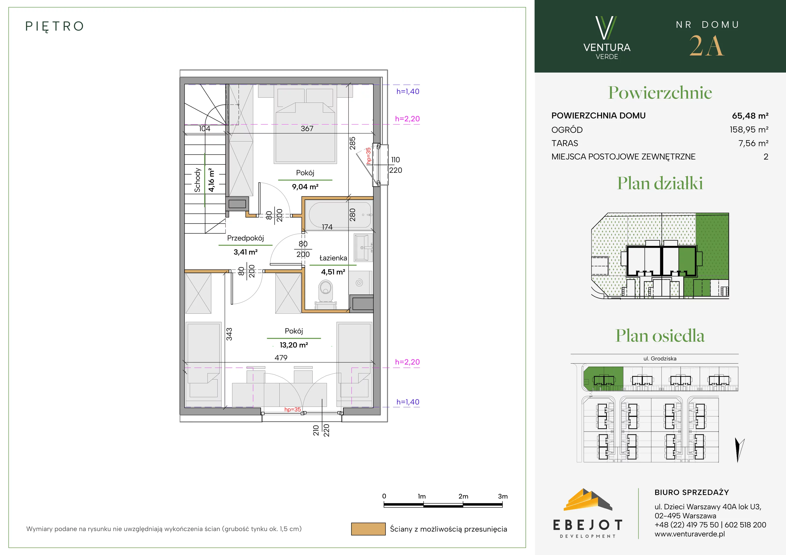 Dom 65,48 m², oferta nr 2A, Ventura Verde II, Stara Wieś, ul. Grodziska