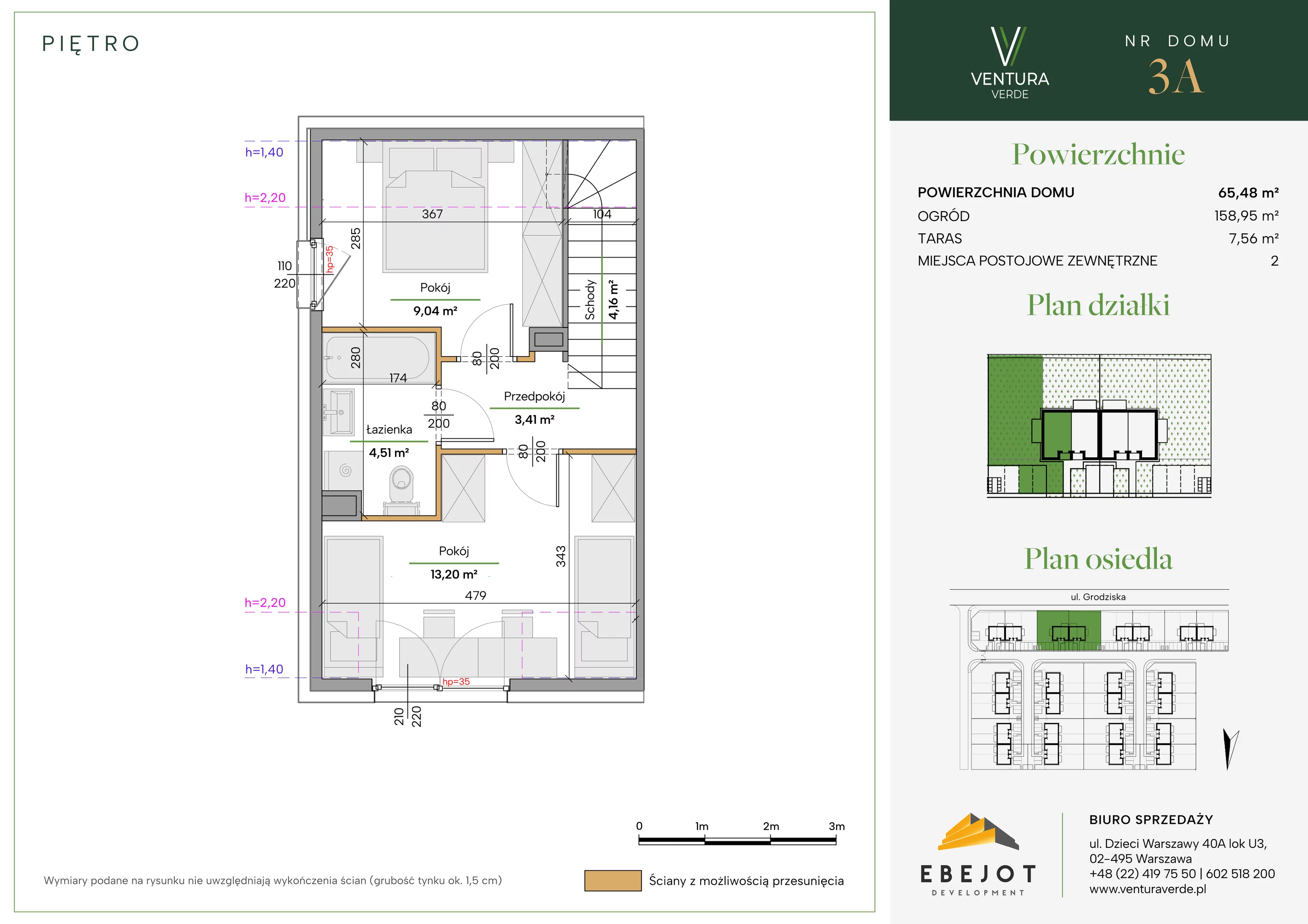 Dom 65,48 m², oferta nr 3A, Ventura Verde II, Stara Wieś, ul. Grodziska