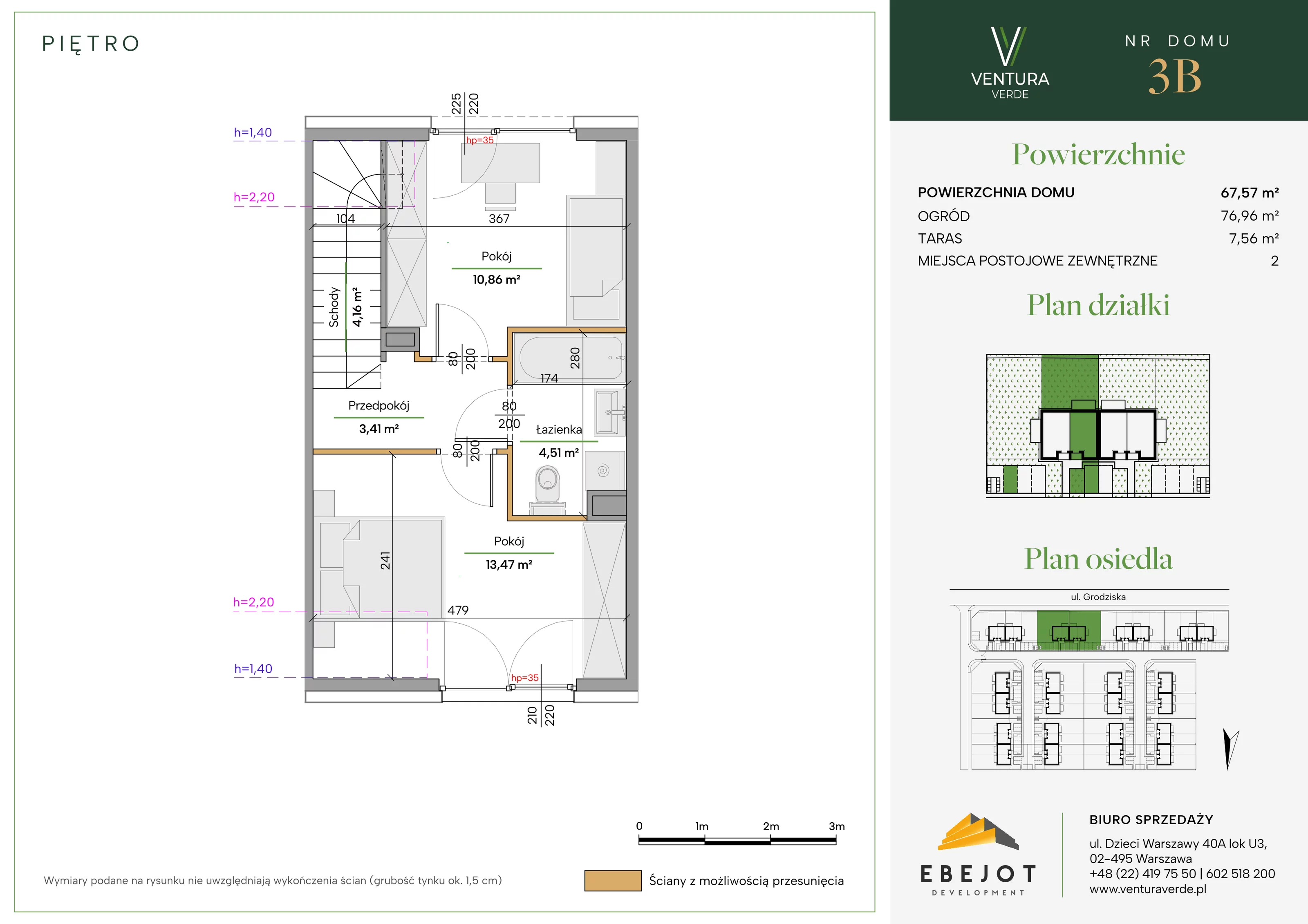 Dom 67,57 m², oferta nr 3B, Ventura Verde II, Stara Wieś, ul. Grodziska