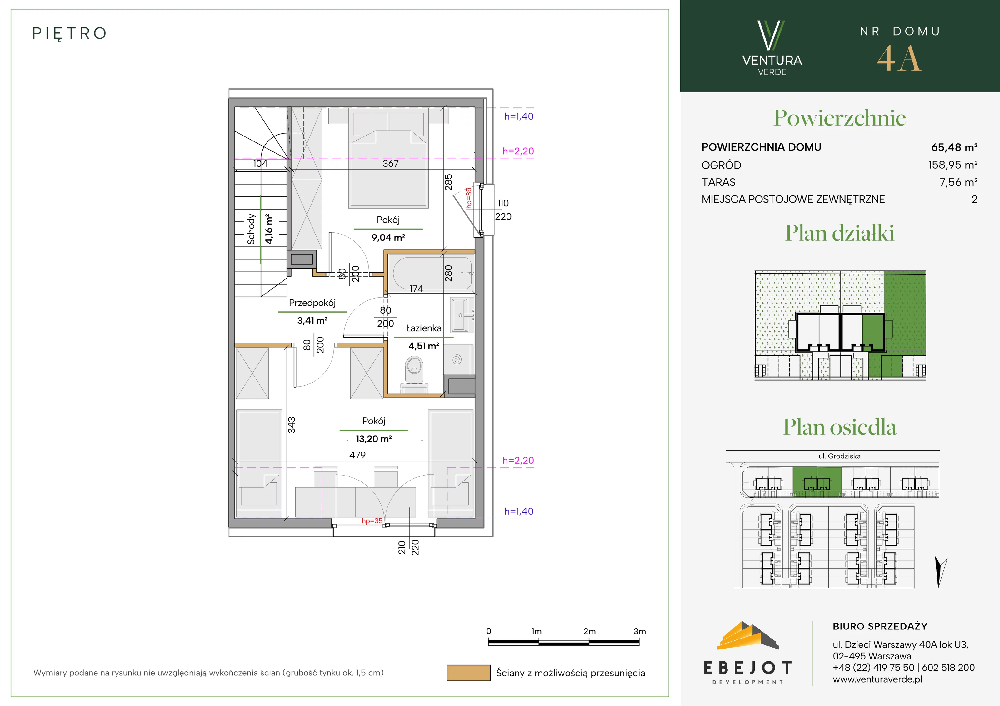 Dom 65,48 m², oferta nr 4A, Ventura Verde II, Stara Wieś, ul. Grodziska