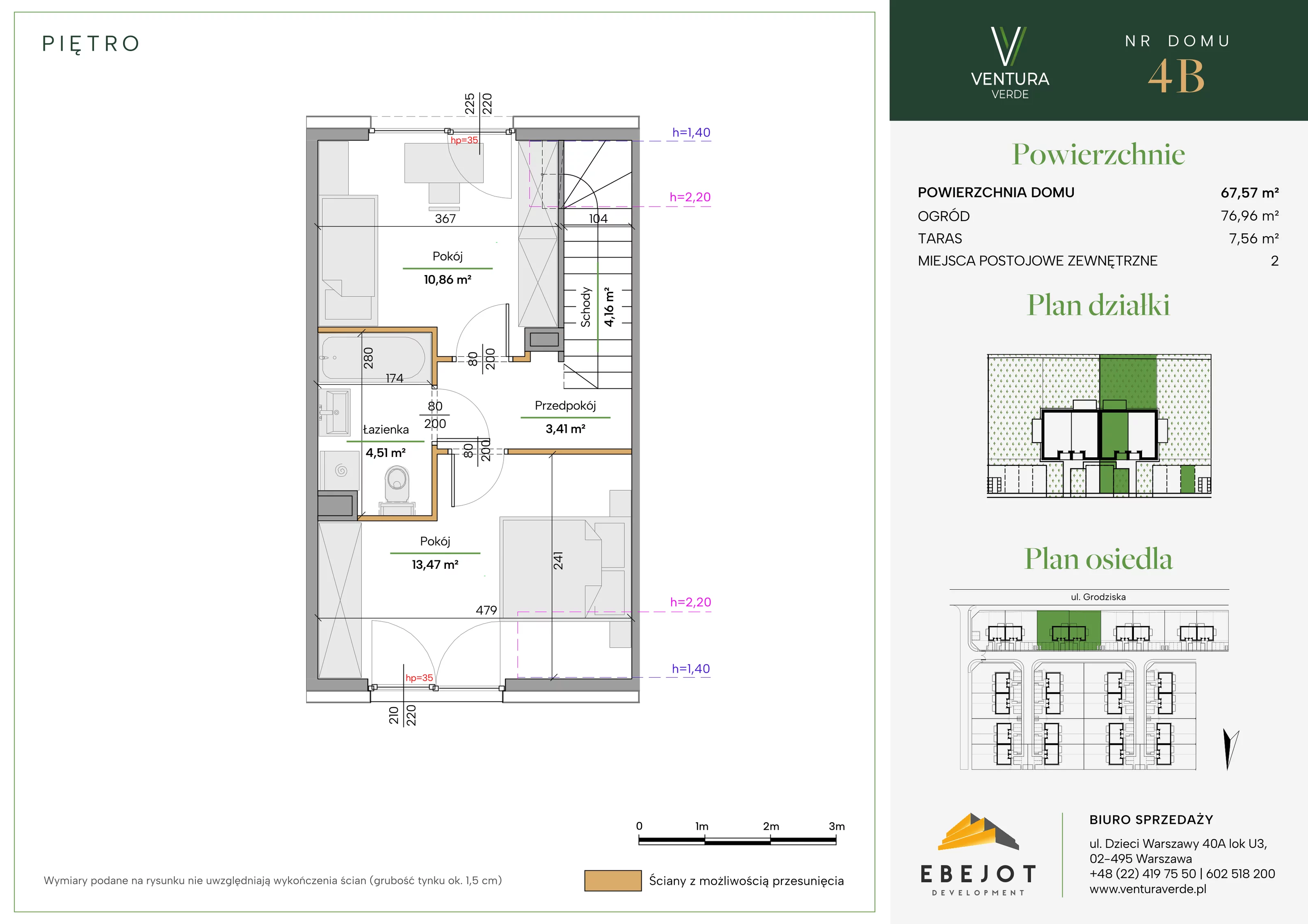 Dom 67,57 m², oferta nr 4B, Ventura Verde II, Stara Wieś, ul. Grodziska