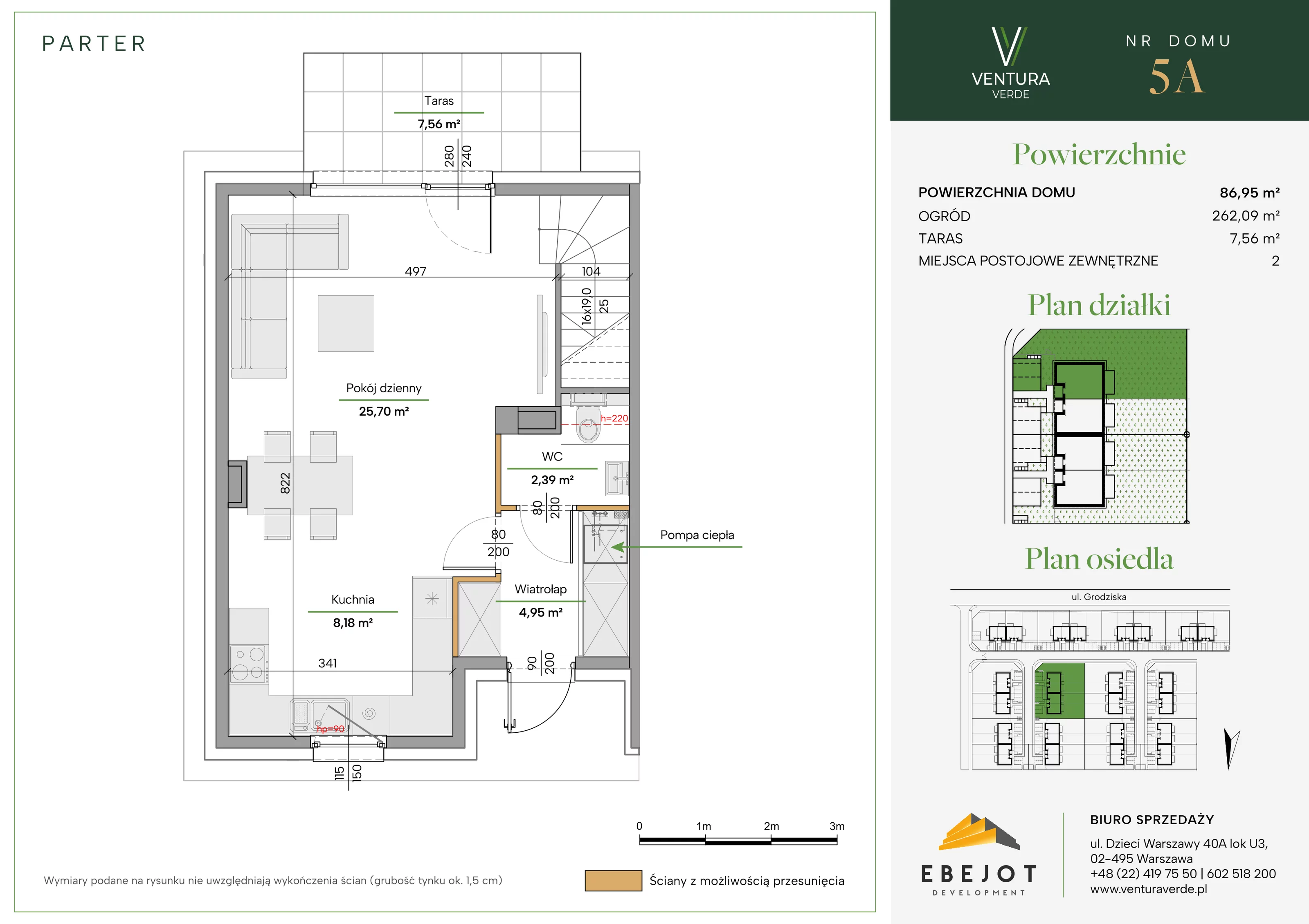 Dom 86,95 m², oferta nr 5A, Ventura Verde II, Stara Wieś, ul. Grodziska