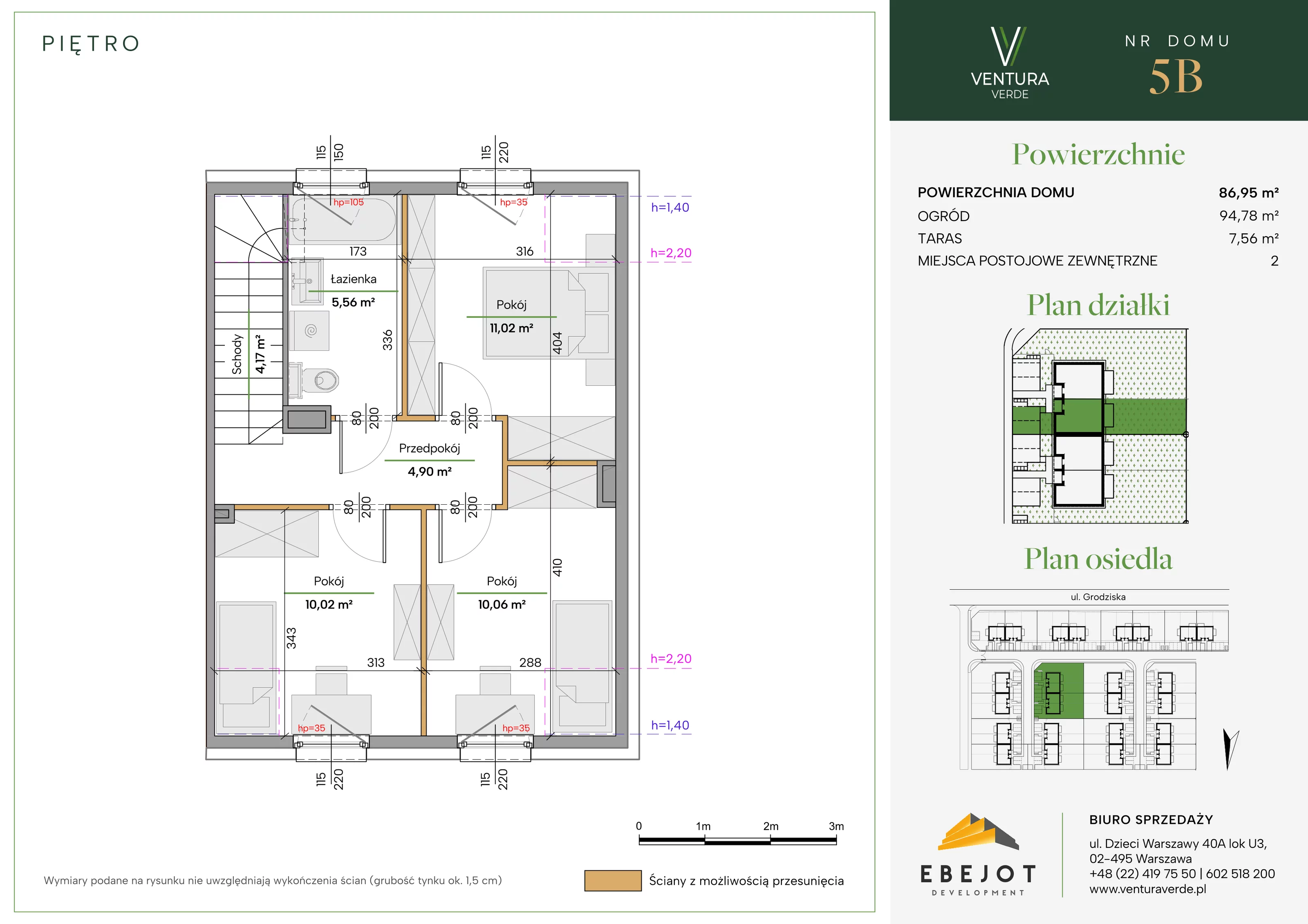 Dom 86,95 m², oferta nr 5B, Ventura Verde II, Stara Wieś, ul. Grodziska