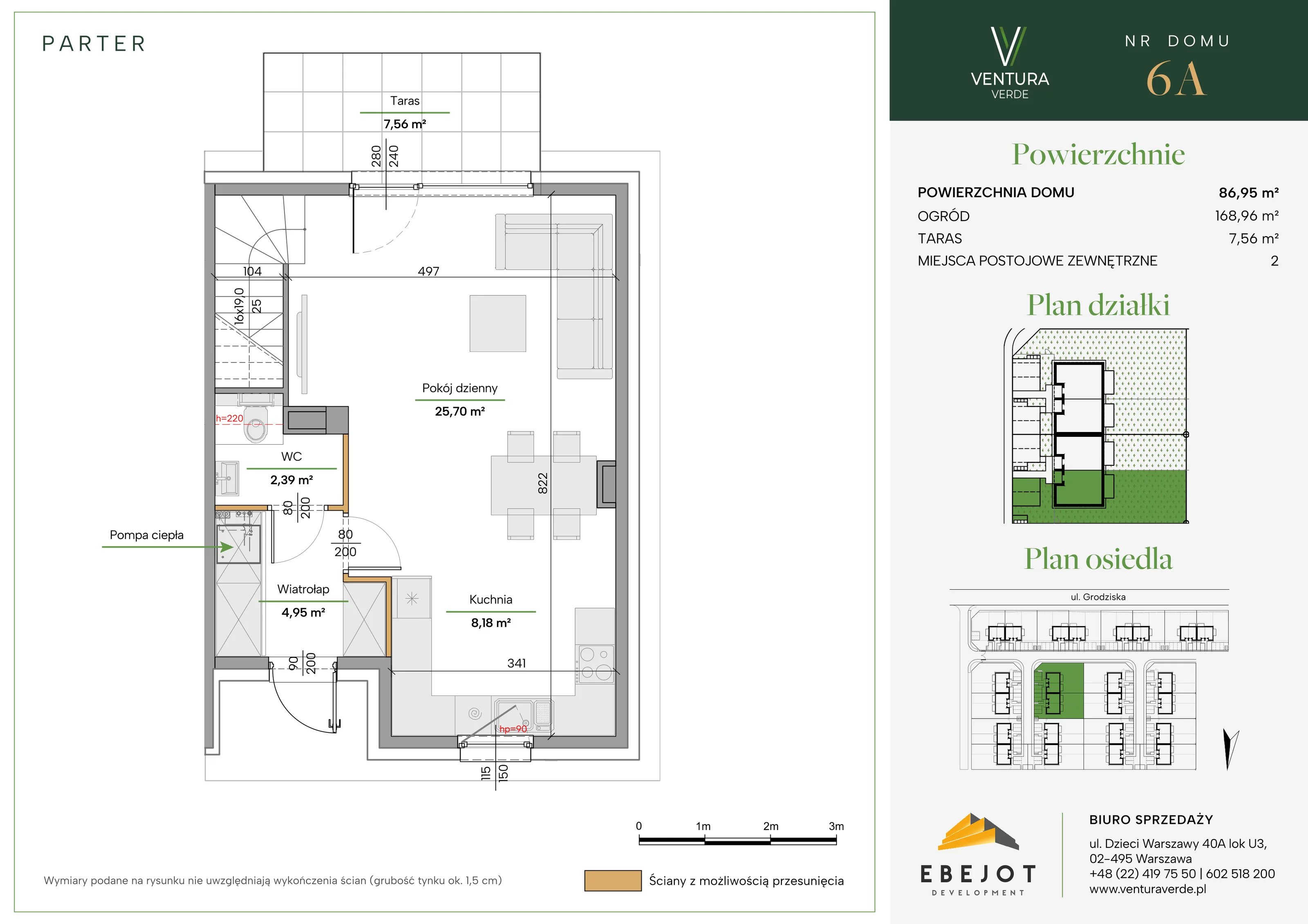 Dom 86,95 m², oferta nr 6A, Ventura Verde II, Stara Wieś, ul. Grodziska