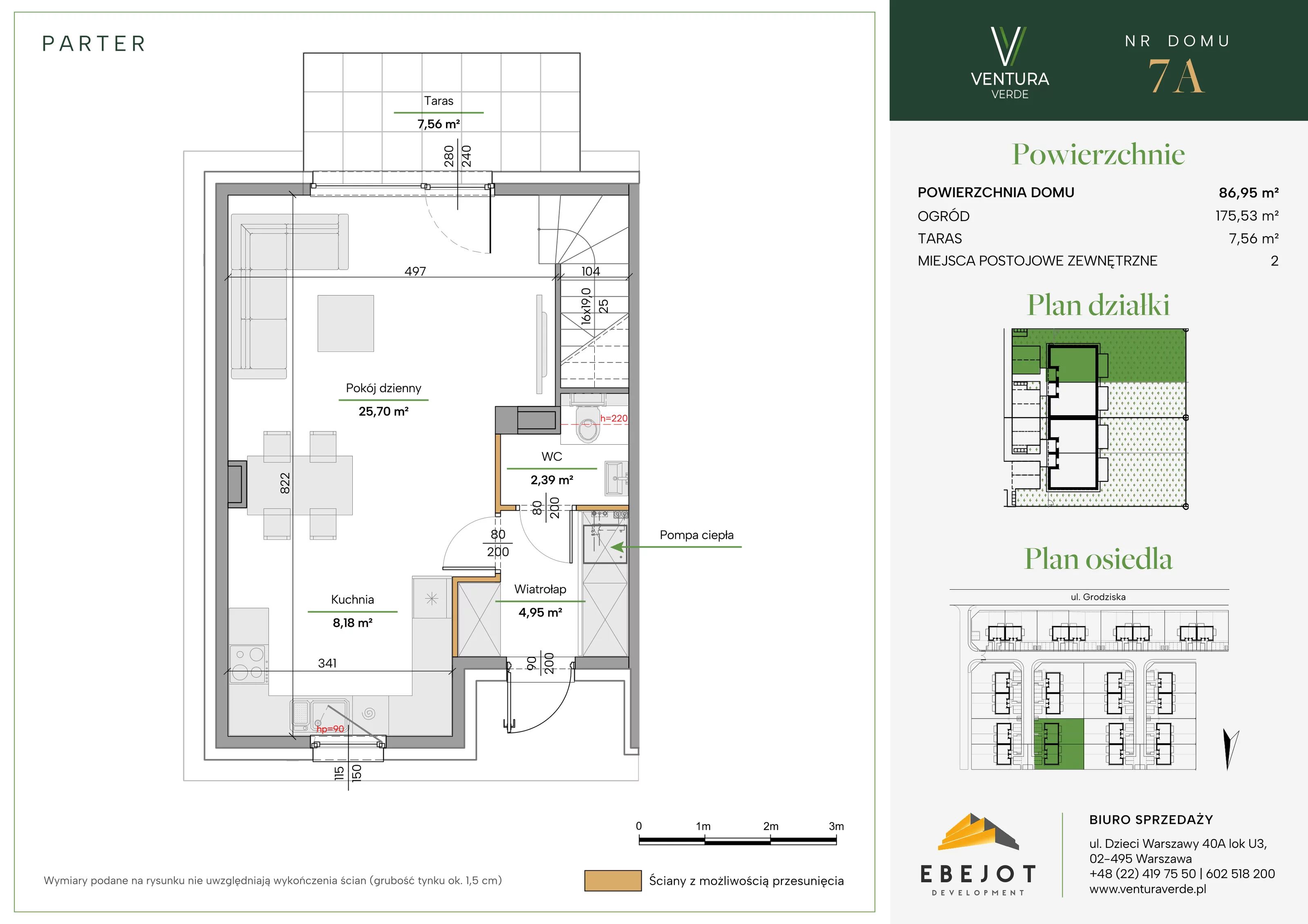 Dom 86,95 m², oferta nr 7A, Ventura Verde II, Stara Wieś, ul. Grodziska