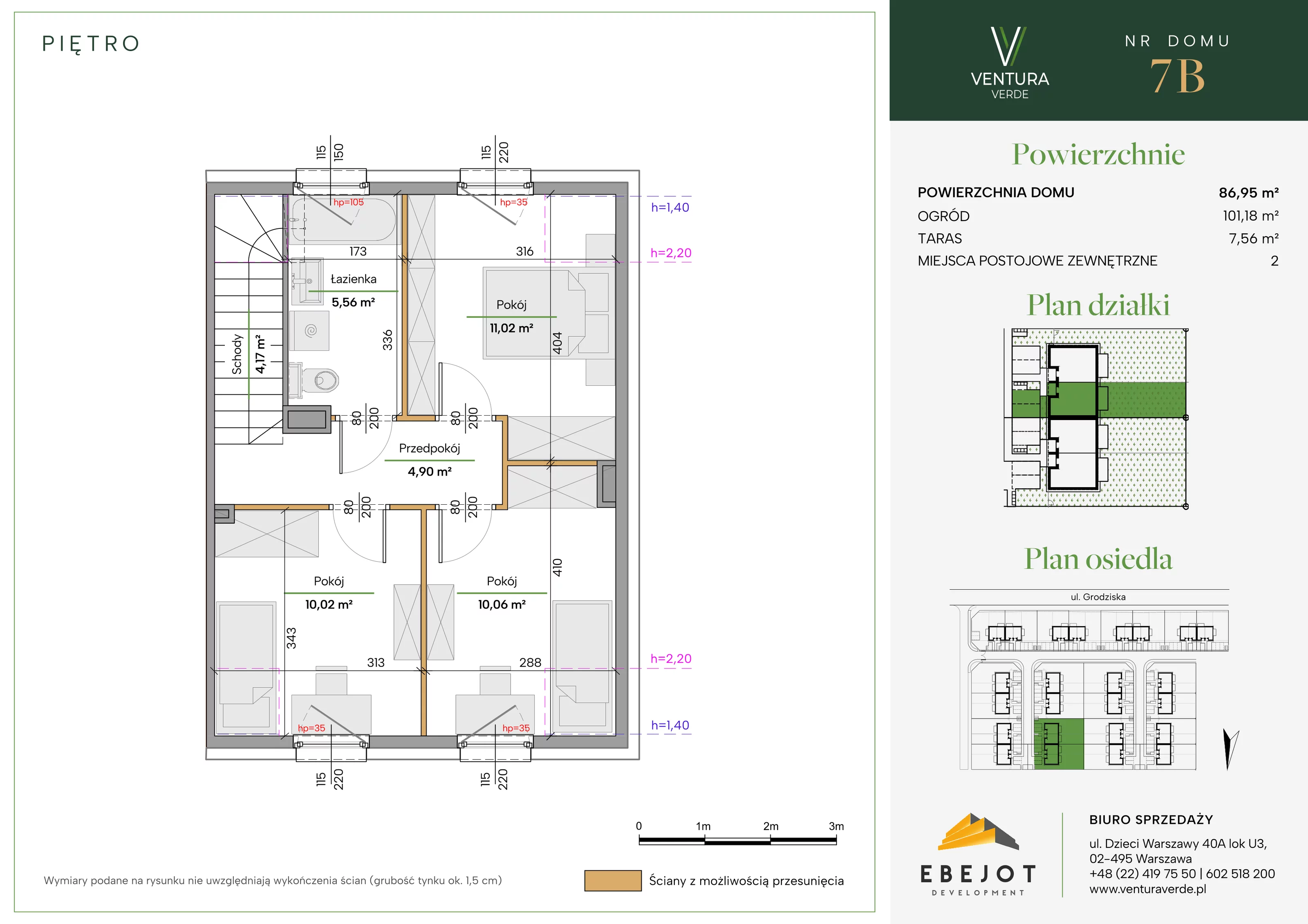 Dom 86,95 m², oferta nr 7B, Ventura Verde II, Stara Wieś, ul. Grodziska